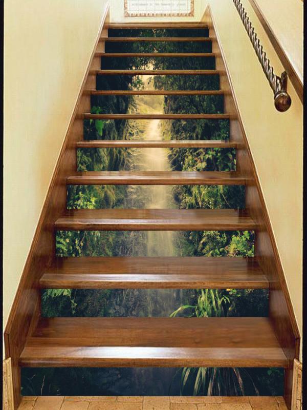 3D River Hole 560 Stair Risers Wallpaper AJ Wallpaper