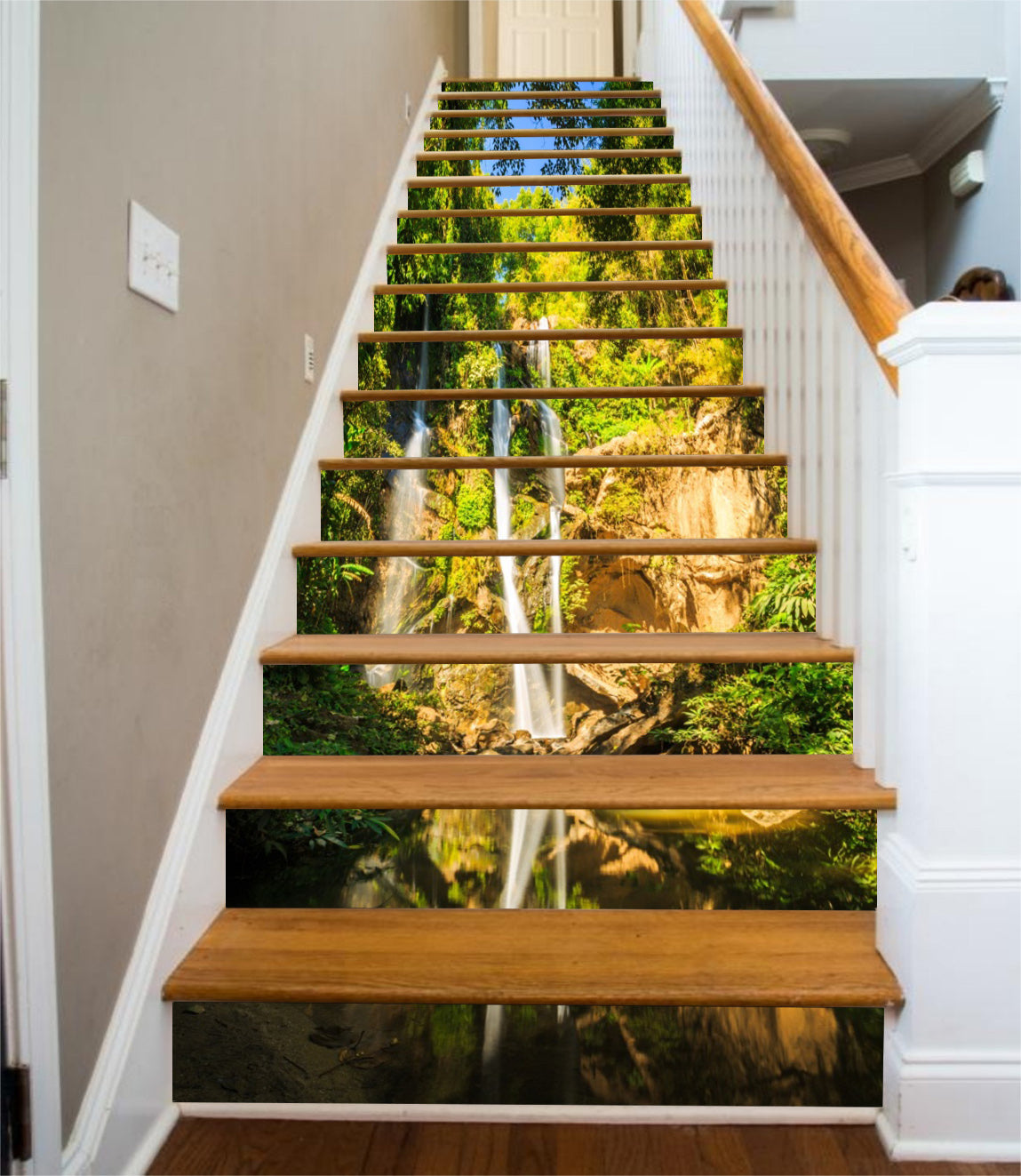 3D Sunshine And Greenery 164 Stair Risers