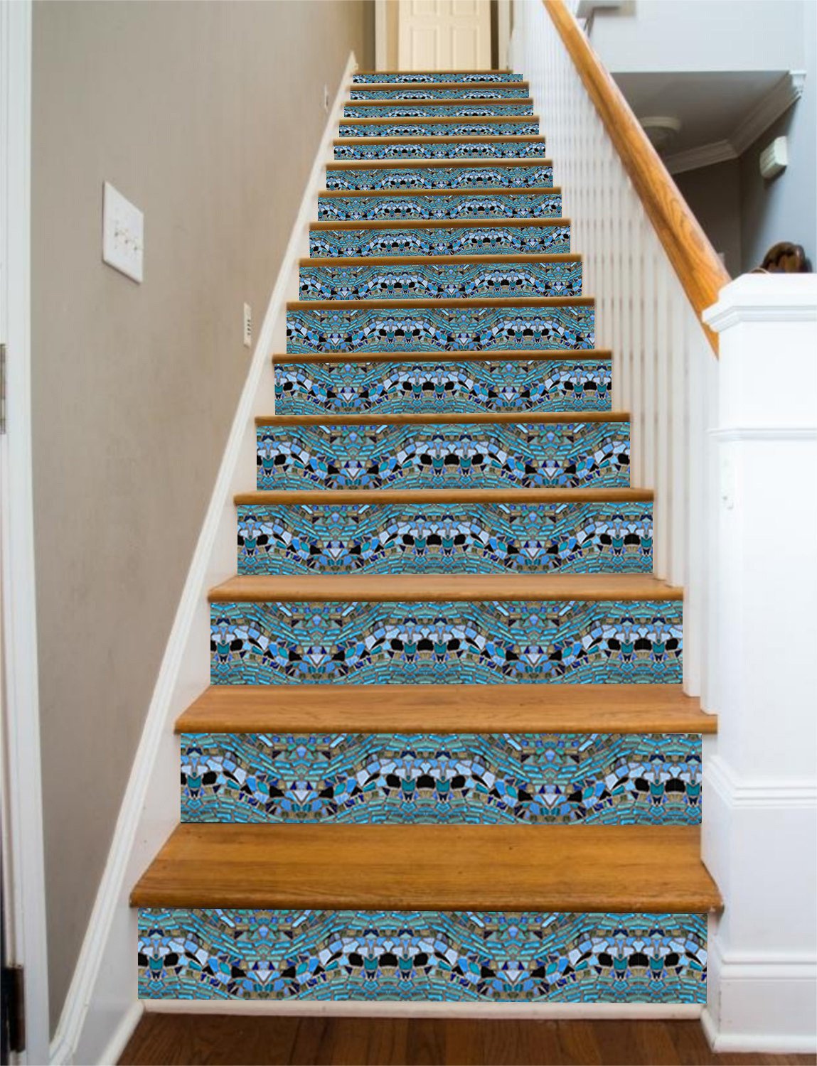 3D Glass Patterns 612 Stair Risers Wallpaper AJ Wallpaper