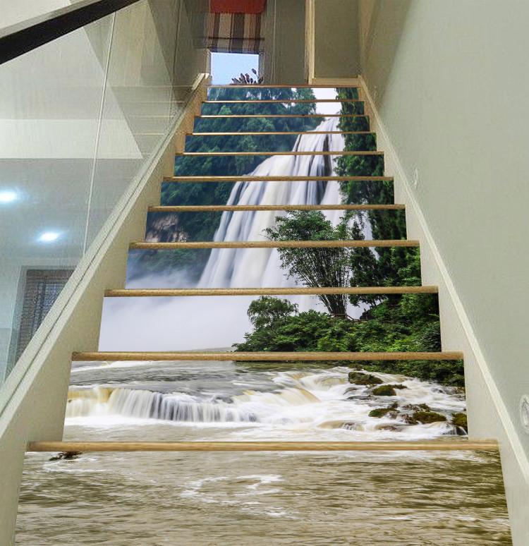 3D Pentium Waterfall 98 Stair Risers Wallpaper AJ Wallpaper
