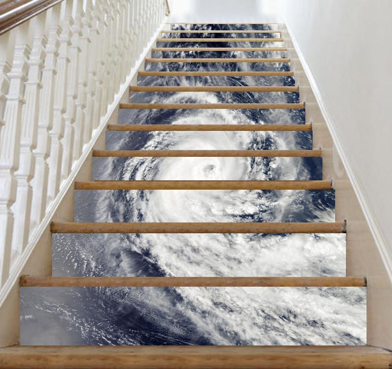 3D Sea Spiral Wave 18 Stair Risers Wallpaper AJ Wallpaper