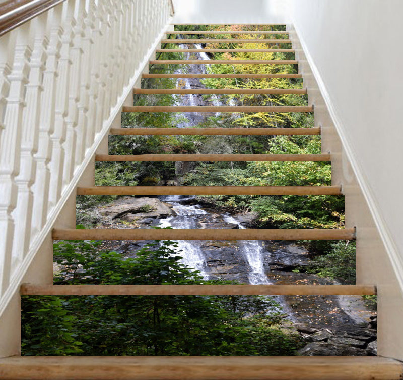 3D Rich Mountains And Rivers 080 Stair Risers