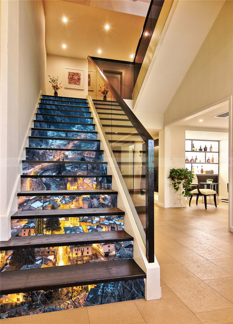 3D Dream Light Town 092 Stair Risers