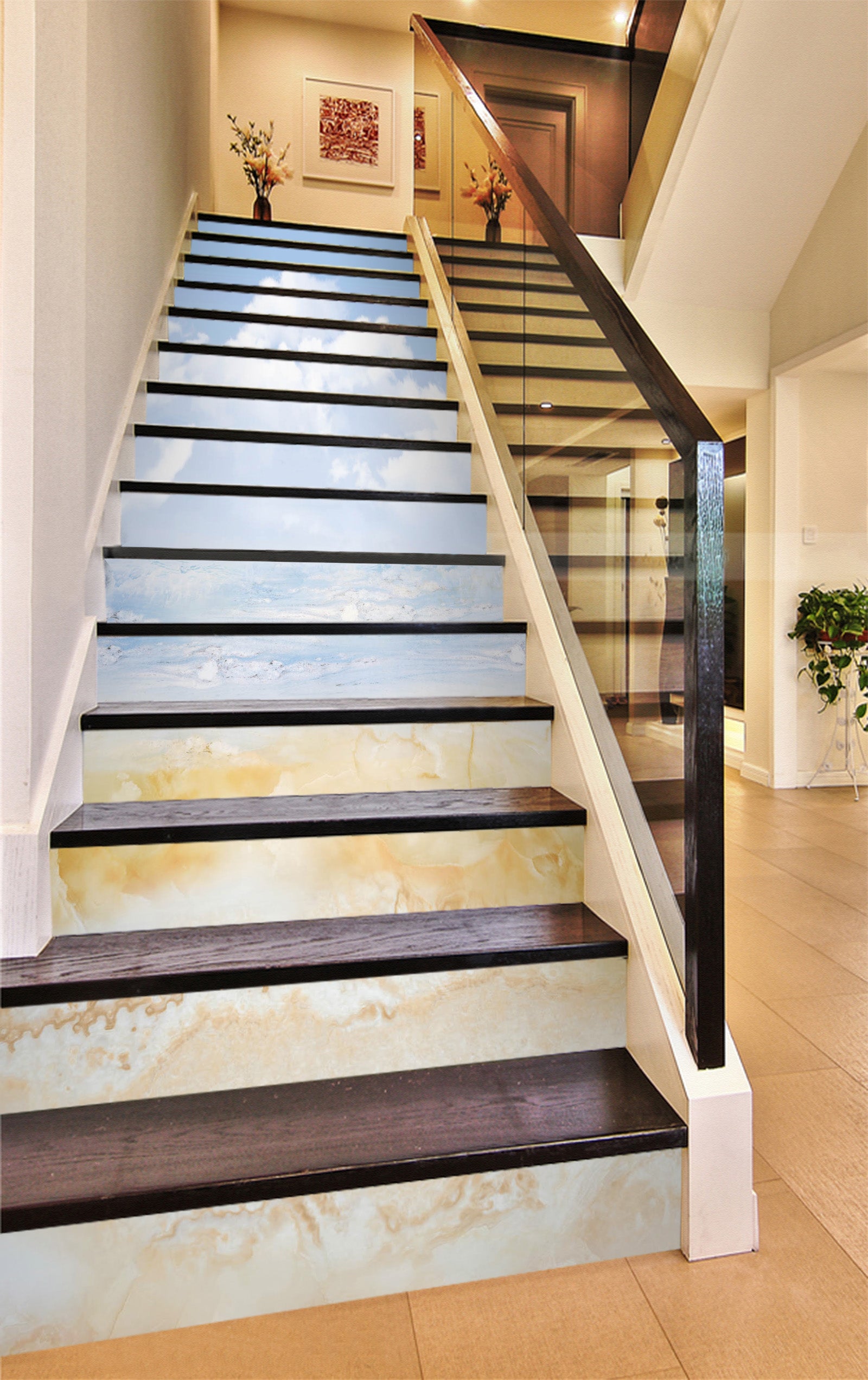 3D Gradation Seaside Color 543 Stair Risers