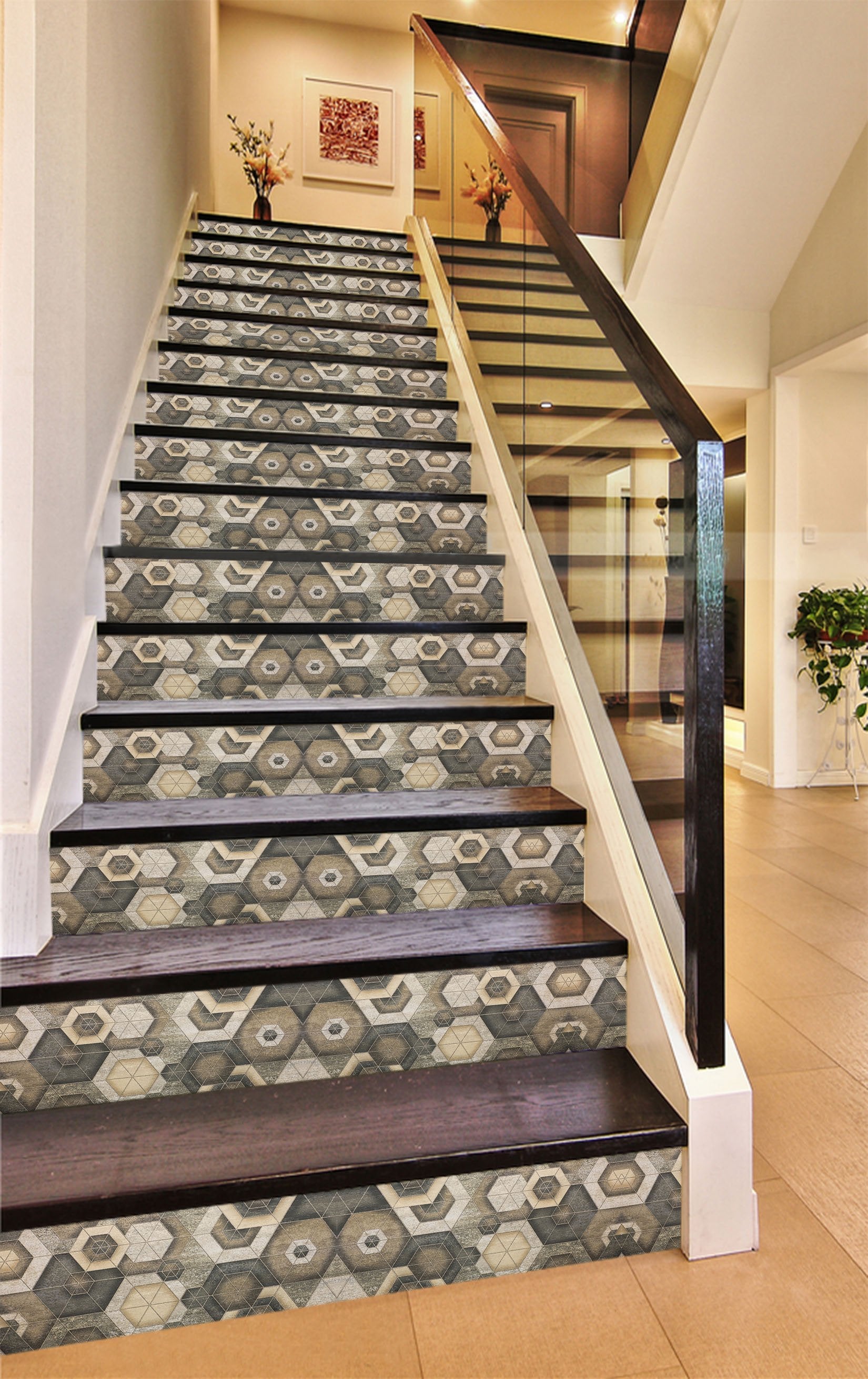 3D Free Graphics 56978 Marble Tile Texture Stair Risers Wallpaper AJ Wallpaper