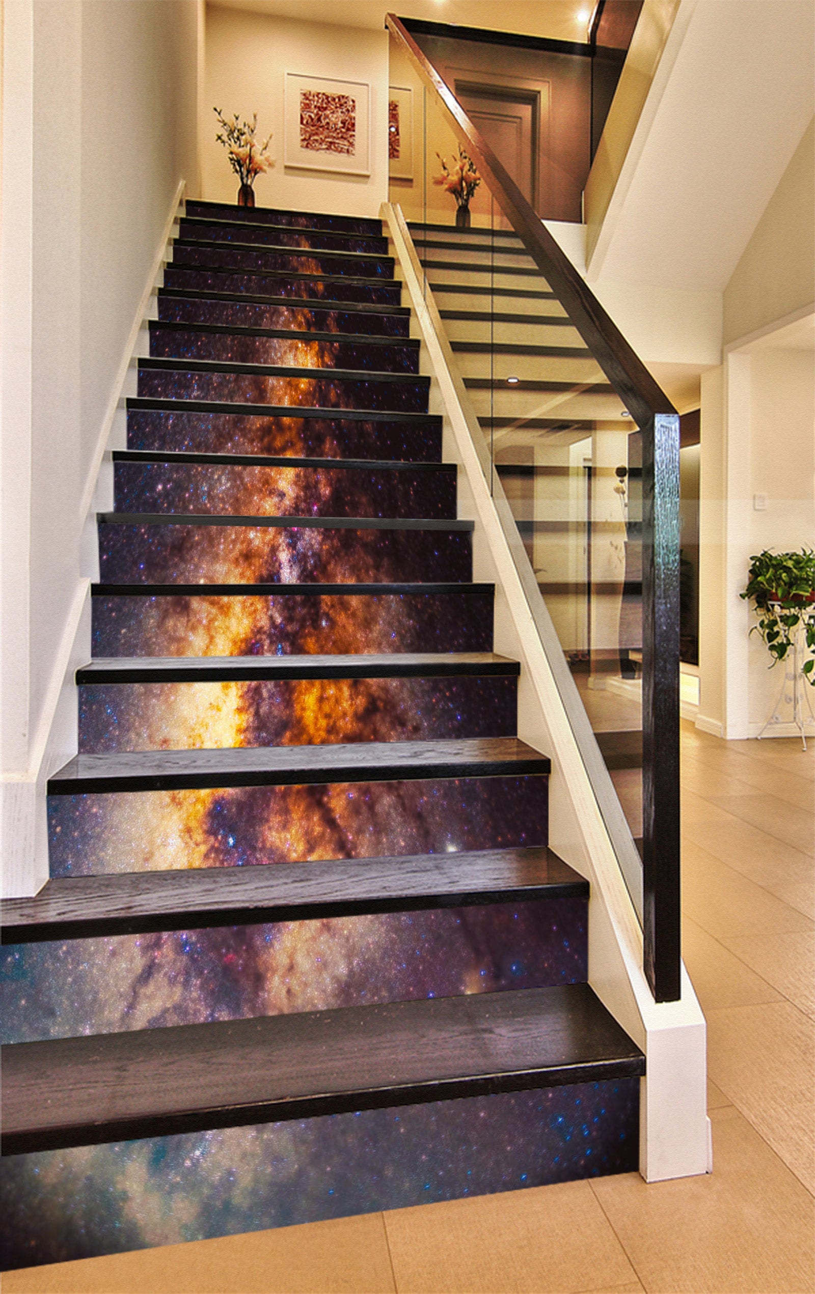 3D Fascinating Universe Galaxy 264 Stair Risers