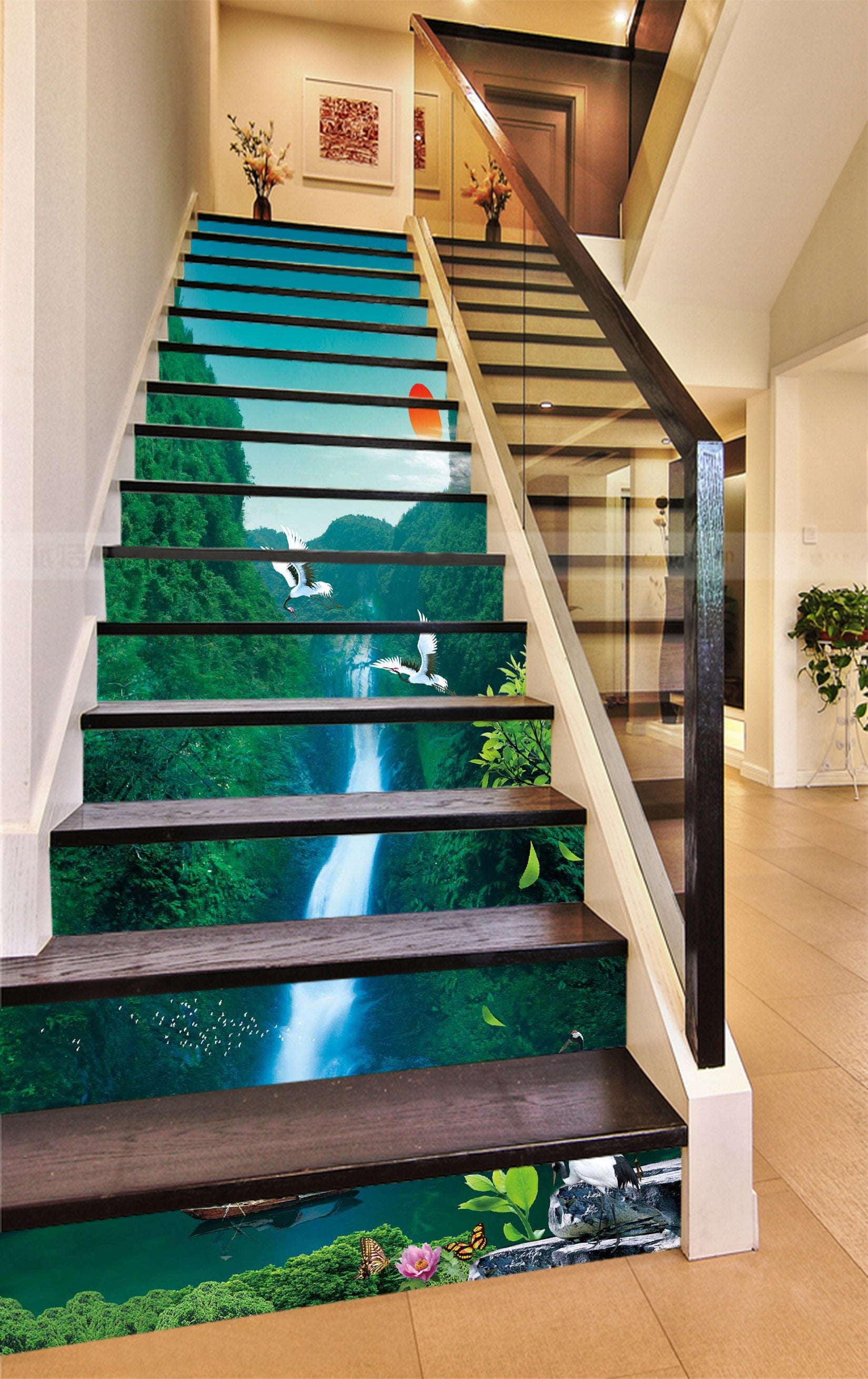 3D Human Wonderland 802 Stair Risers Wallpaper AJ Wallpaper