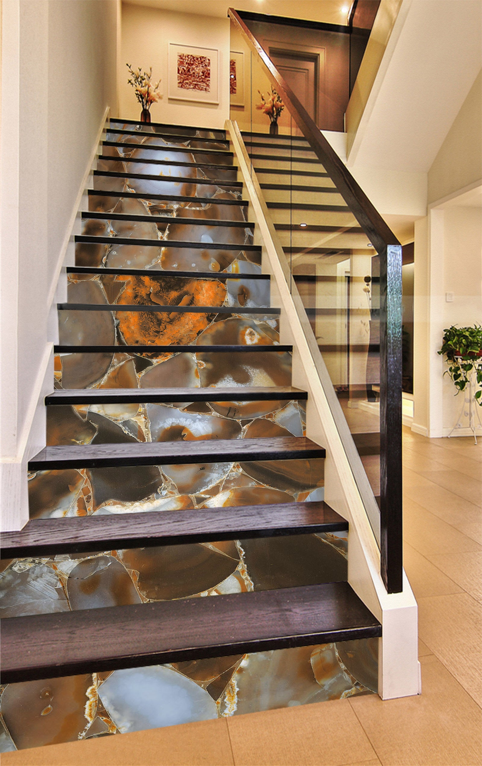 3D Light Pebbles 568 Stair Risers