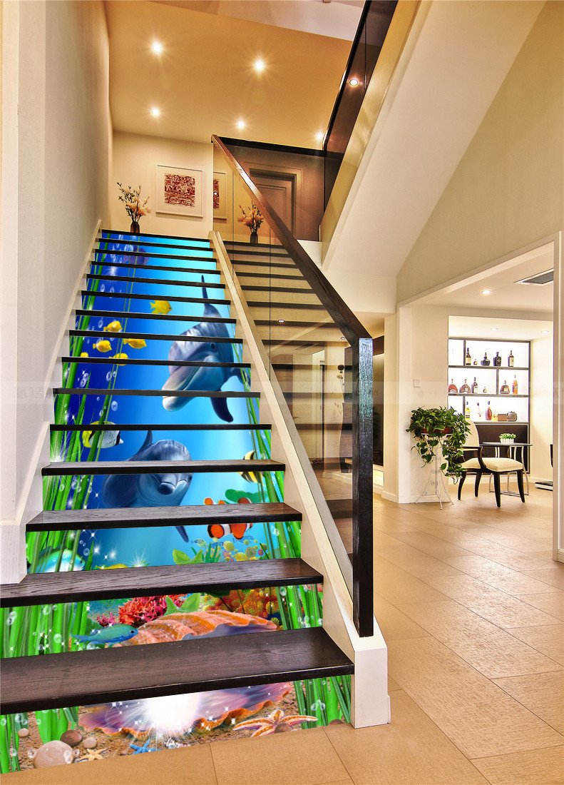 3D Charming Seabed 38 Stair Risers Wallpaper AJ Wallpaper