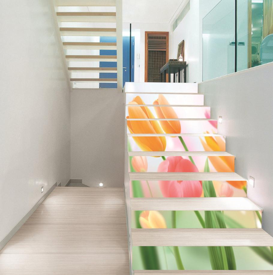 3D Elegant Tulip Flowers 114 Stair Risers Wallpaper AJ Wallpaper