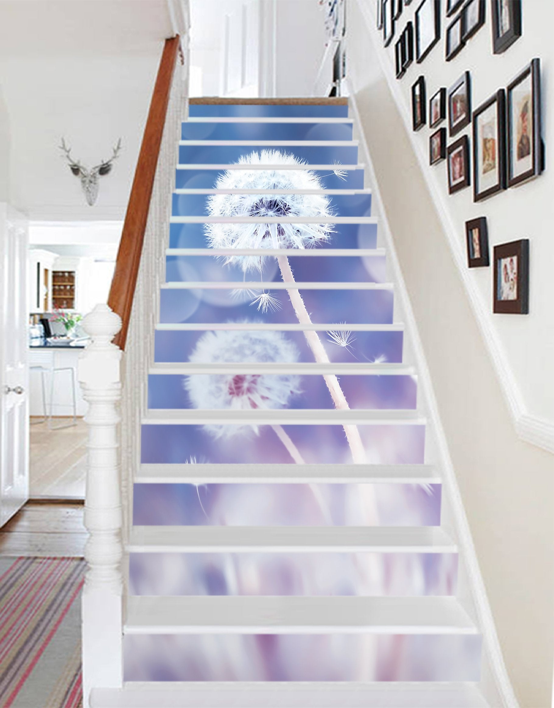 3D Dandelion 3520 Stair Risers Wallpaper AJ Wallpaper