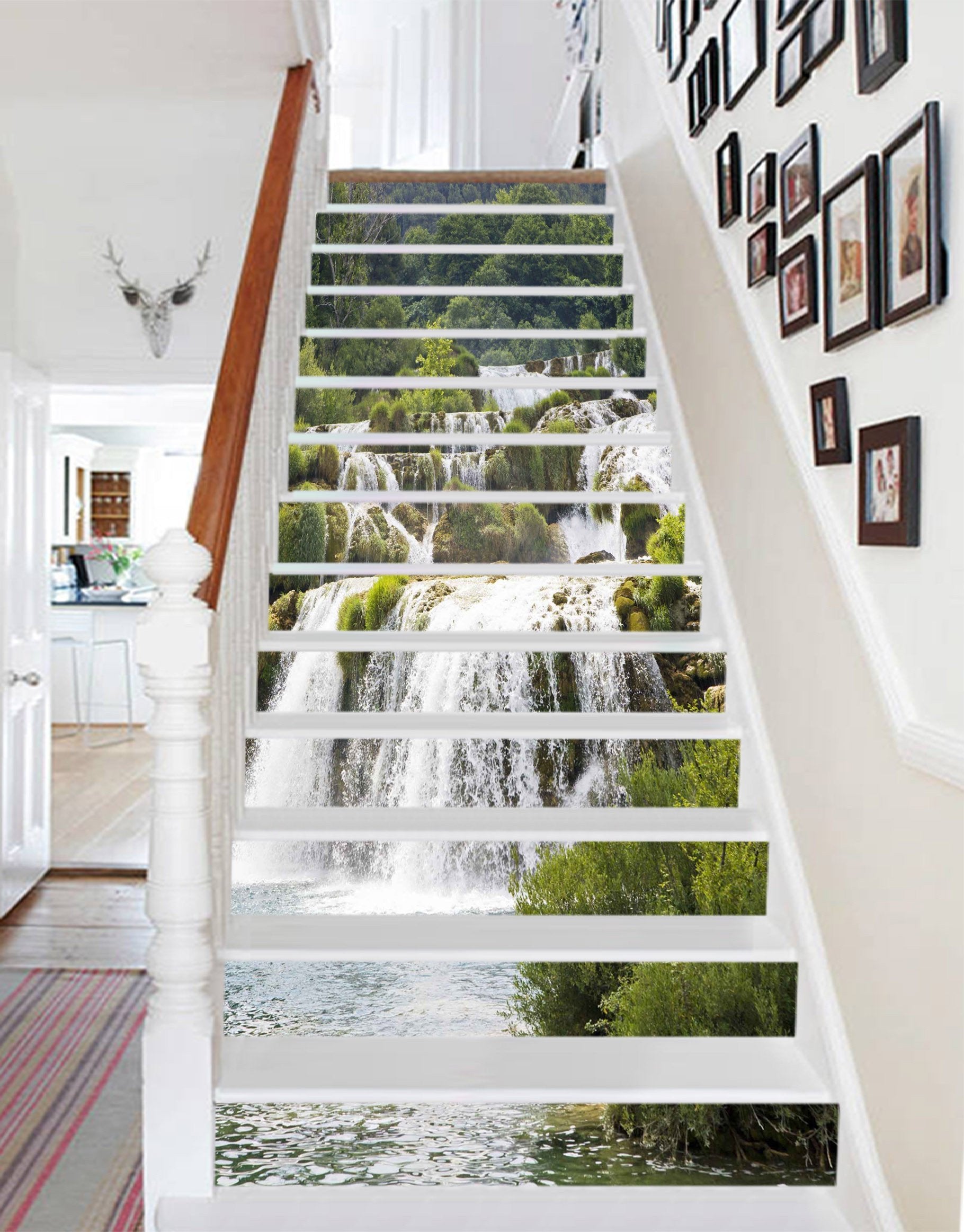 3D Waterfalls 1444 Stair Risers Wallpaper AJ Wallpaper