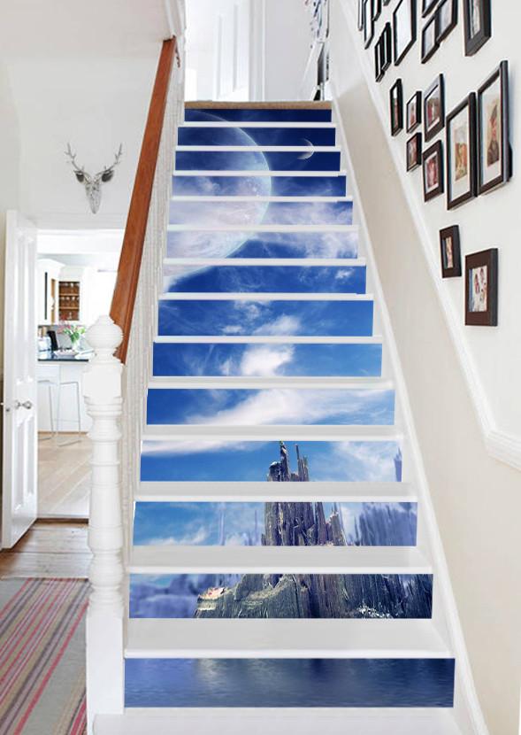 3D Beautiful Mountain Scenery 702 Stair Risers Wallpaper AJ Wallpaper