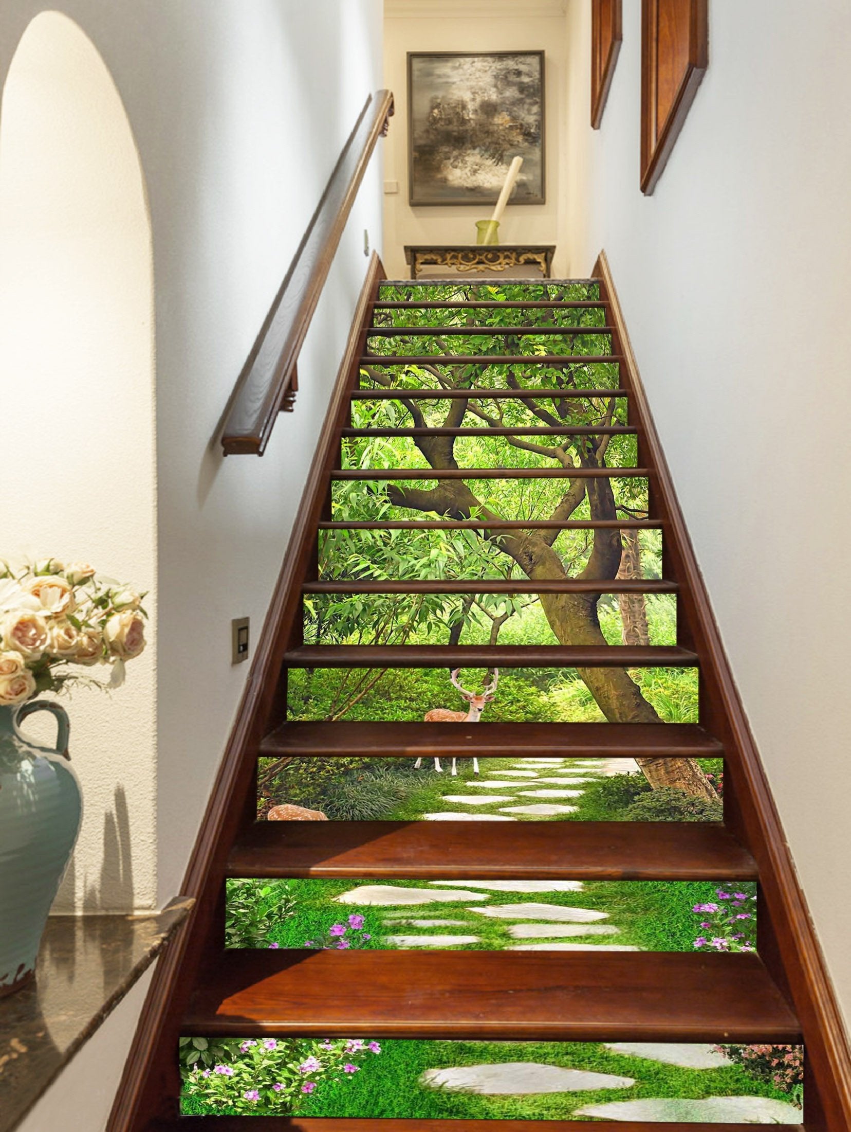 3D Park Animals 1288 Stair Risers Wallpaper AJ Wallpaper