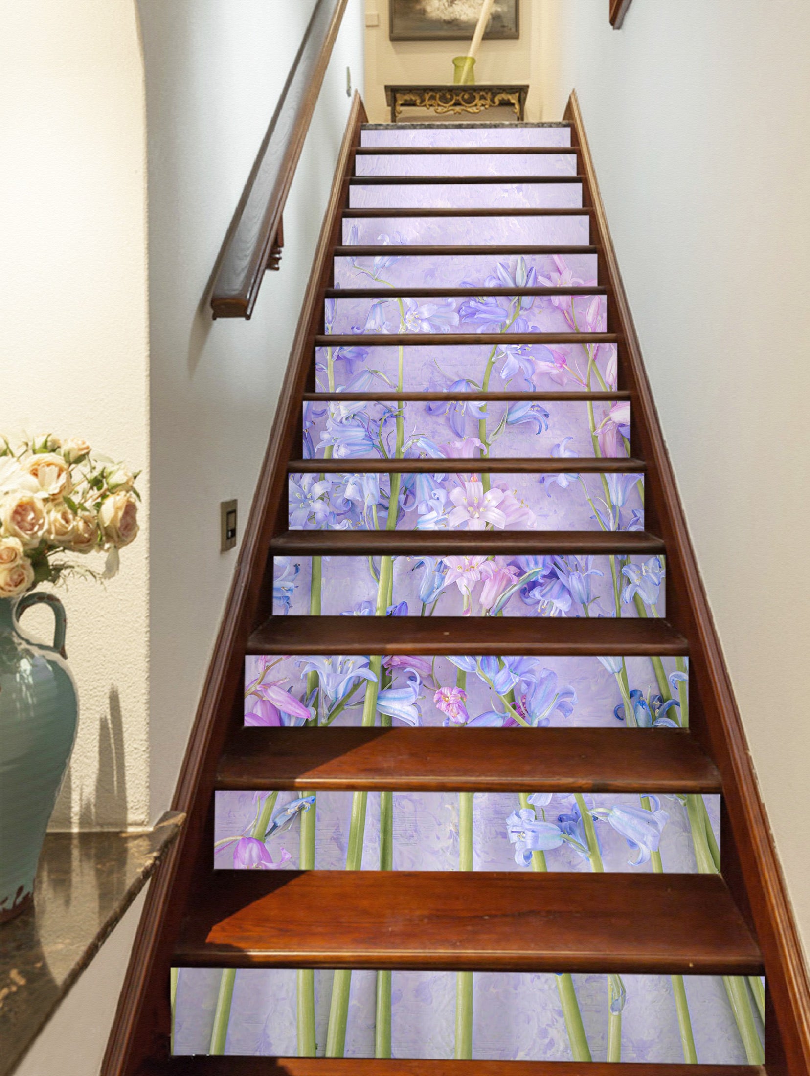 3D Purple Flower 99151 Assaf Frank Stair Risers