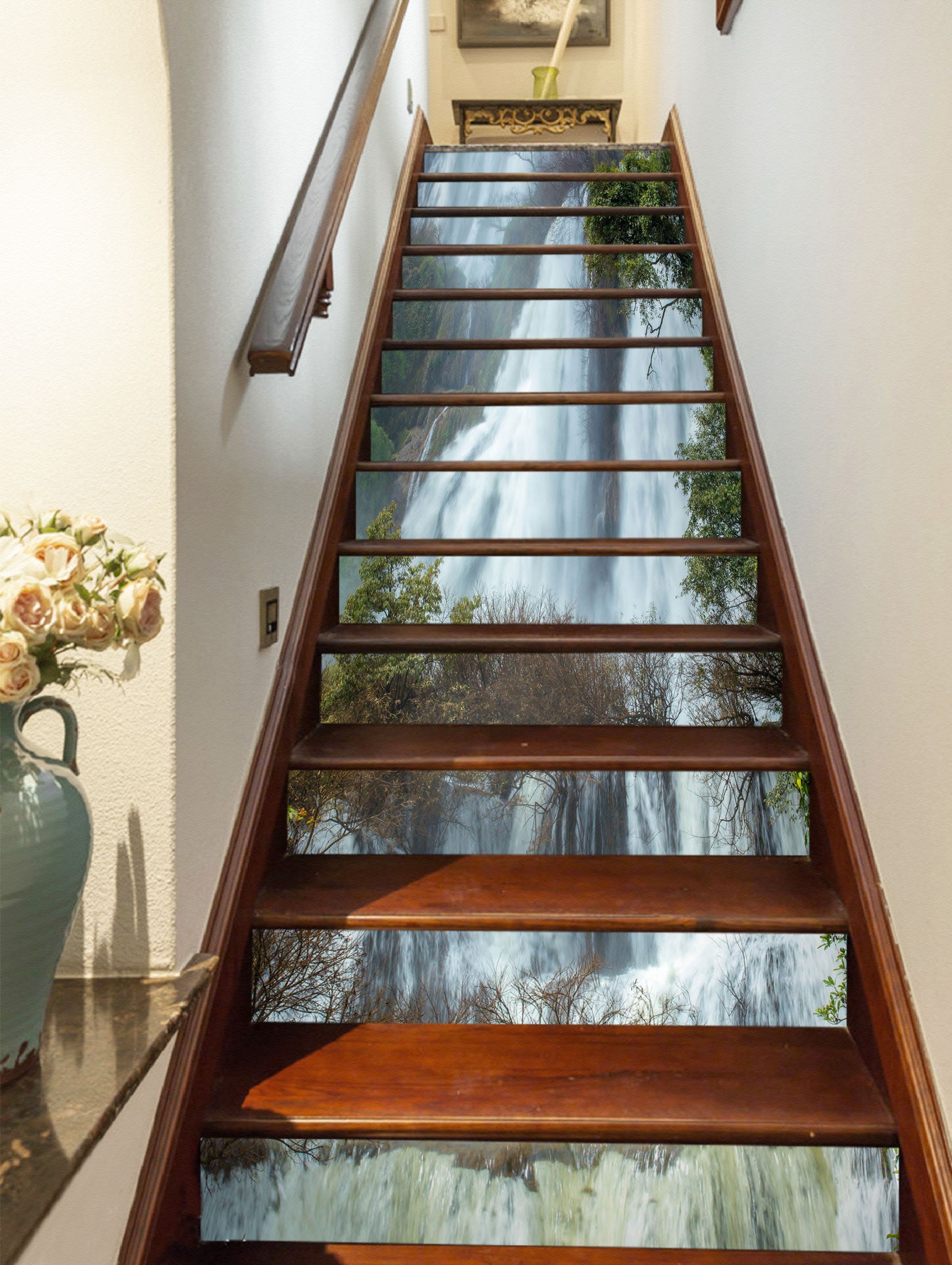 3D Enveloping Waterfall 331 Stair Risers