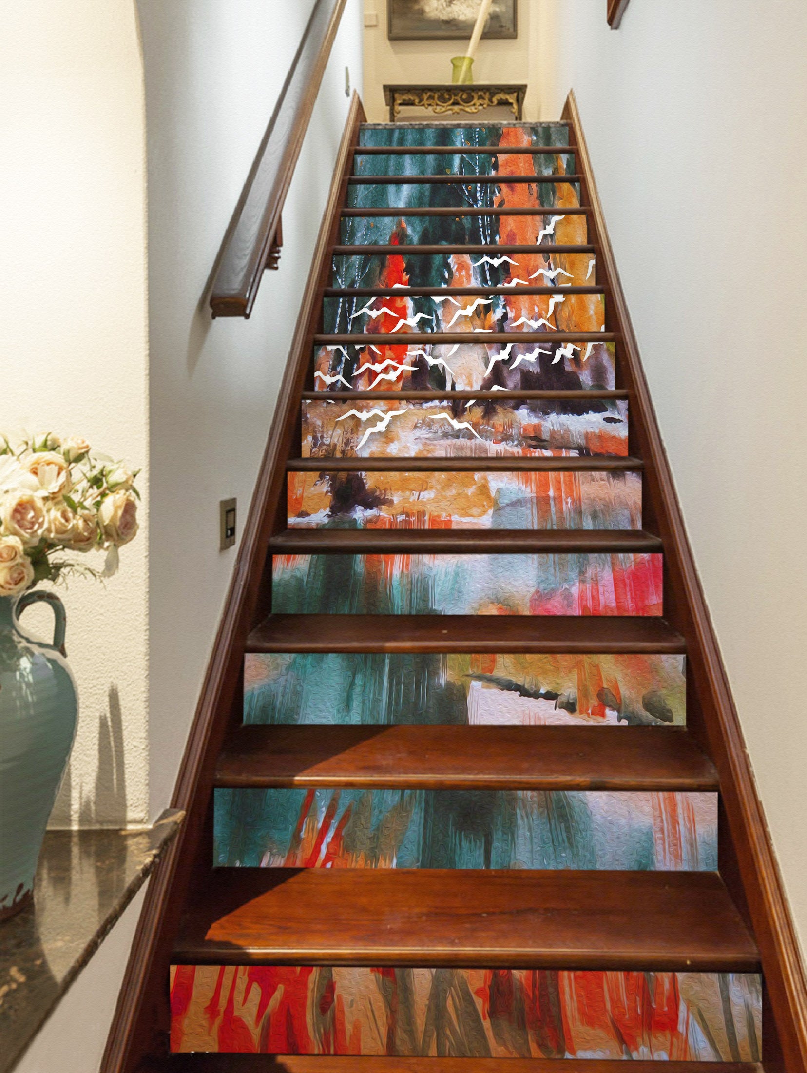 3D Festive Artistic Color 604 Stair Risers