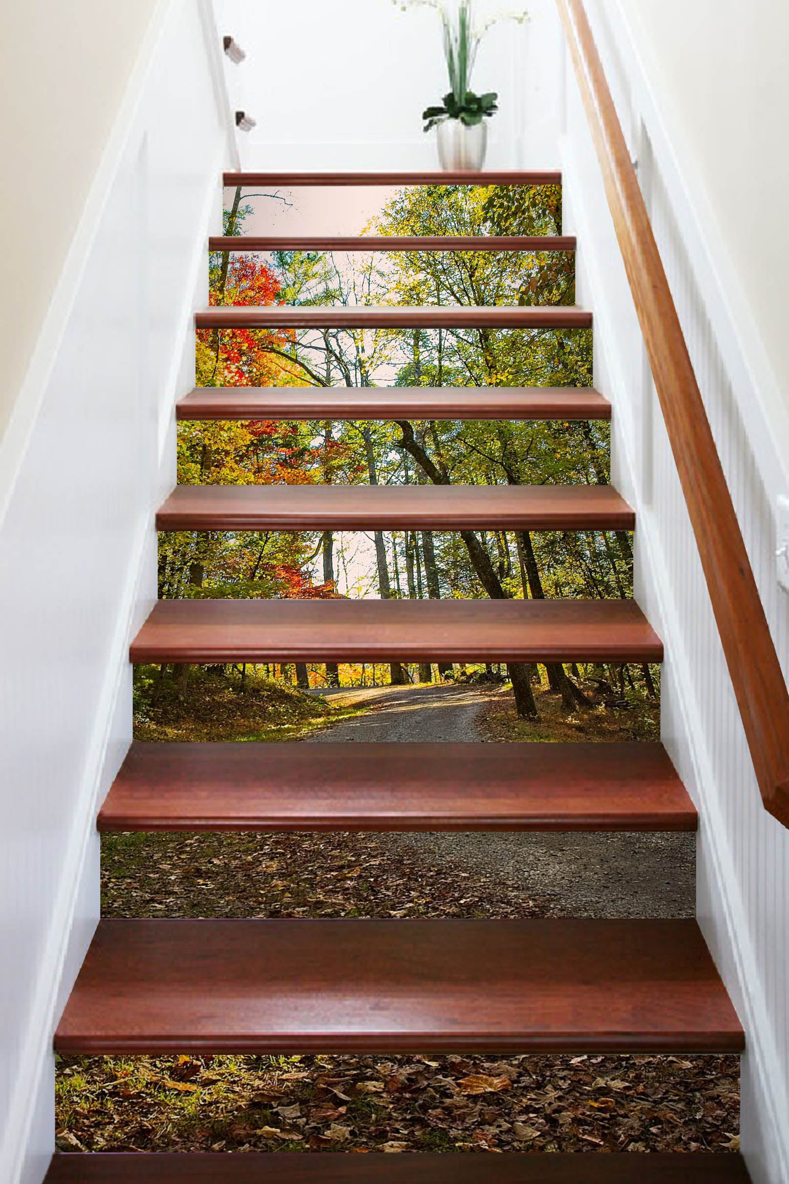 3D Forest Path 98224 Kathy Barefield Stair Risers