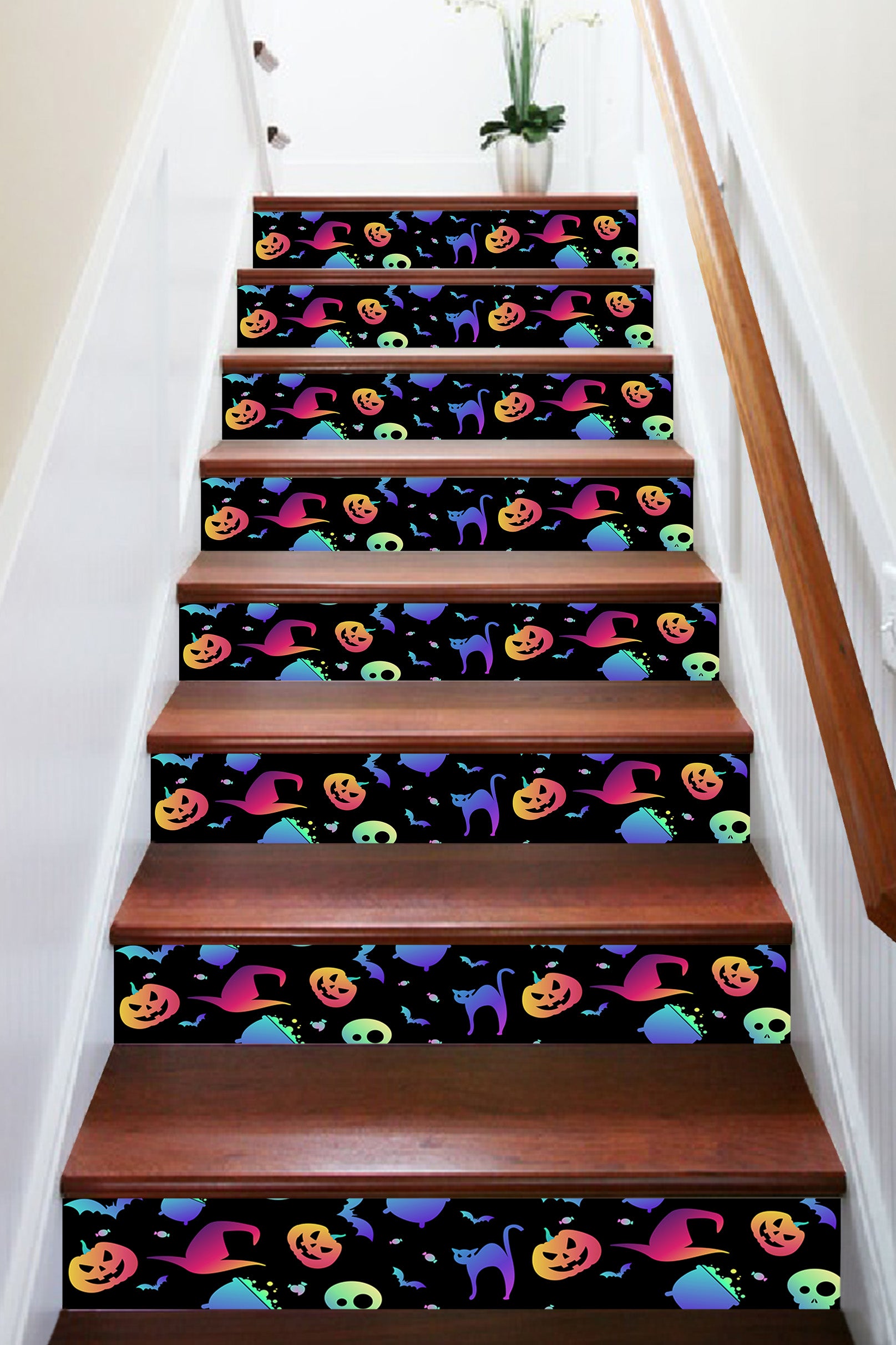 3D Theme Halloween 661 Stair Risers