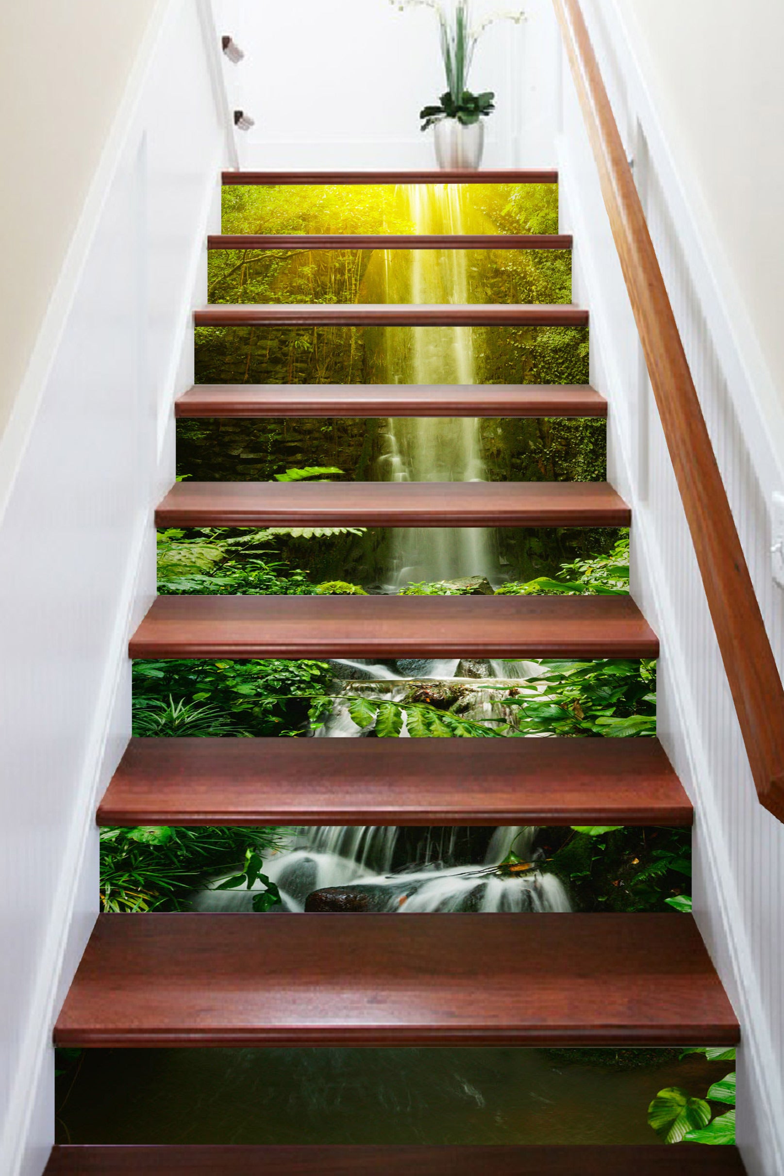 3D Sunny Cyan 209 Stair Risers