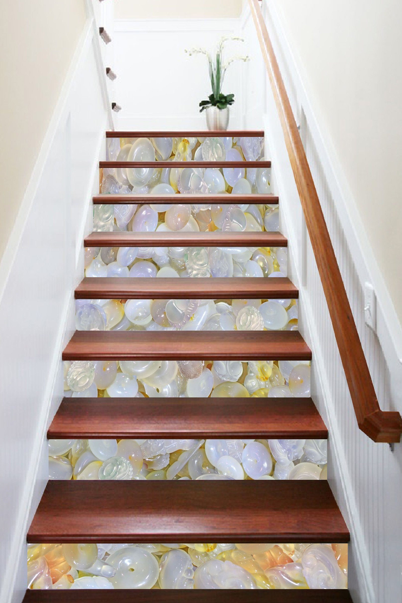 3D Jade Jewelry 420 Stair Risers Wallpaper AJ Wallpaper