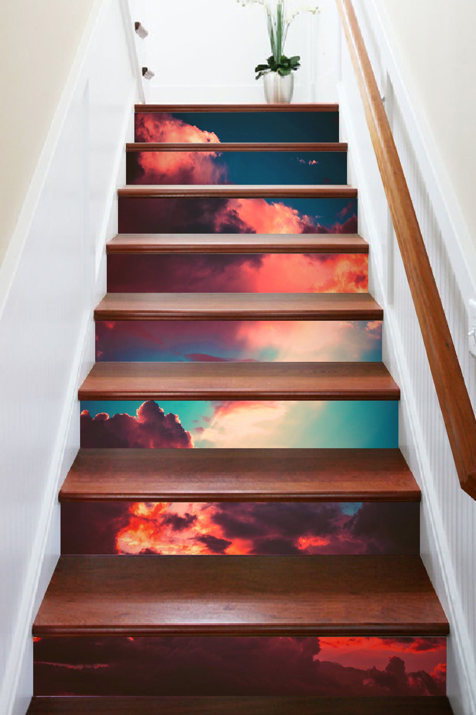 3D Strange And Beautiful Clouds 630 Stair Risers