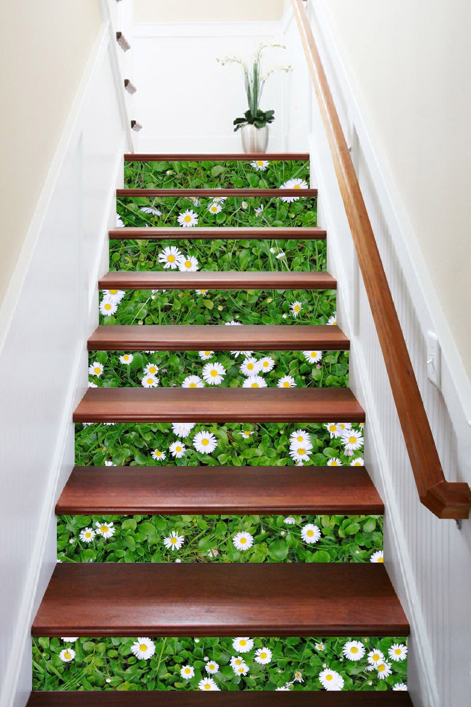 3D Weeds Flowers 1126 Stair Risers Wallpaper AJ Wallpaper