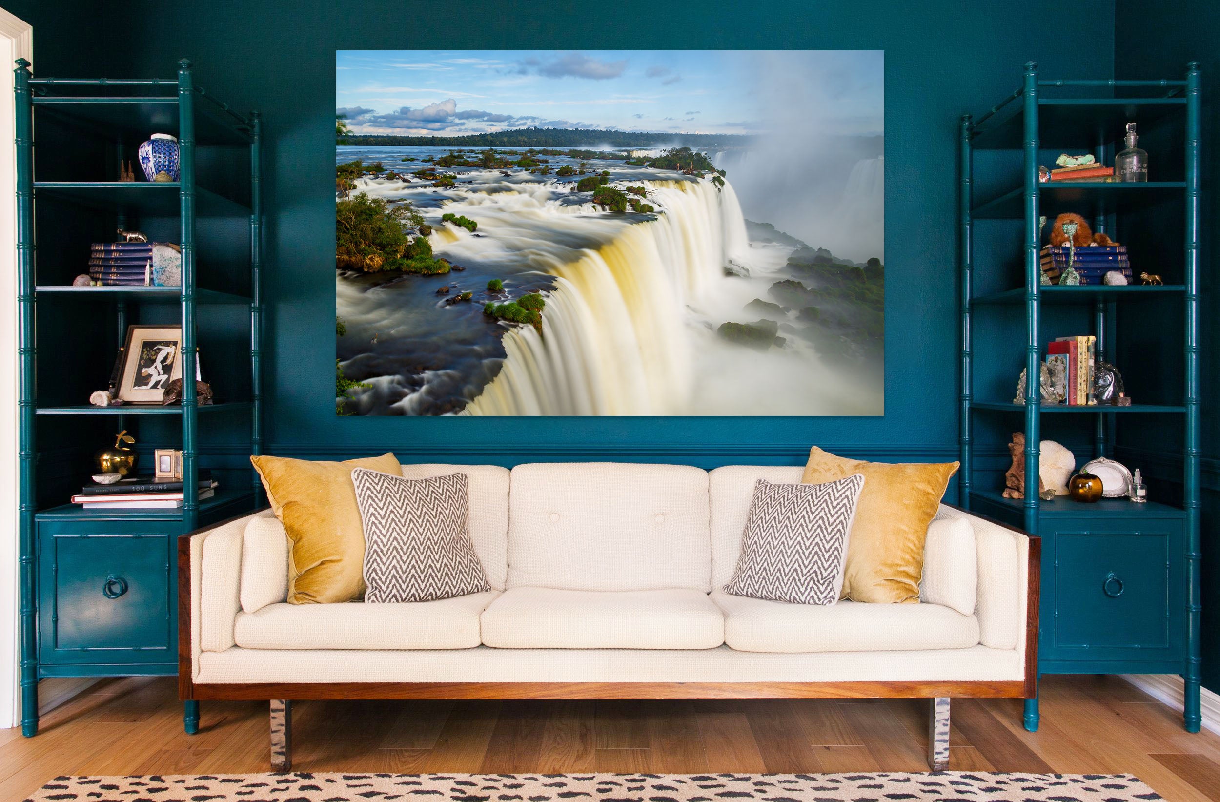 3D Ferocious Waterfall 1064 Wall Sticker