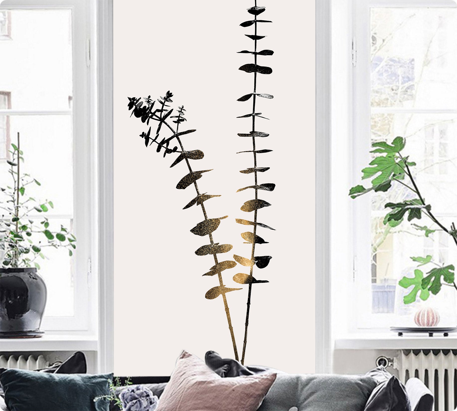 3D Small Leaves 1442 Boris Draschoff Wall Mural Wall Murals