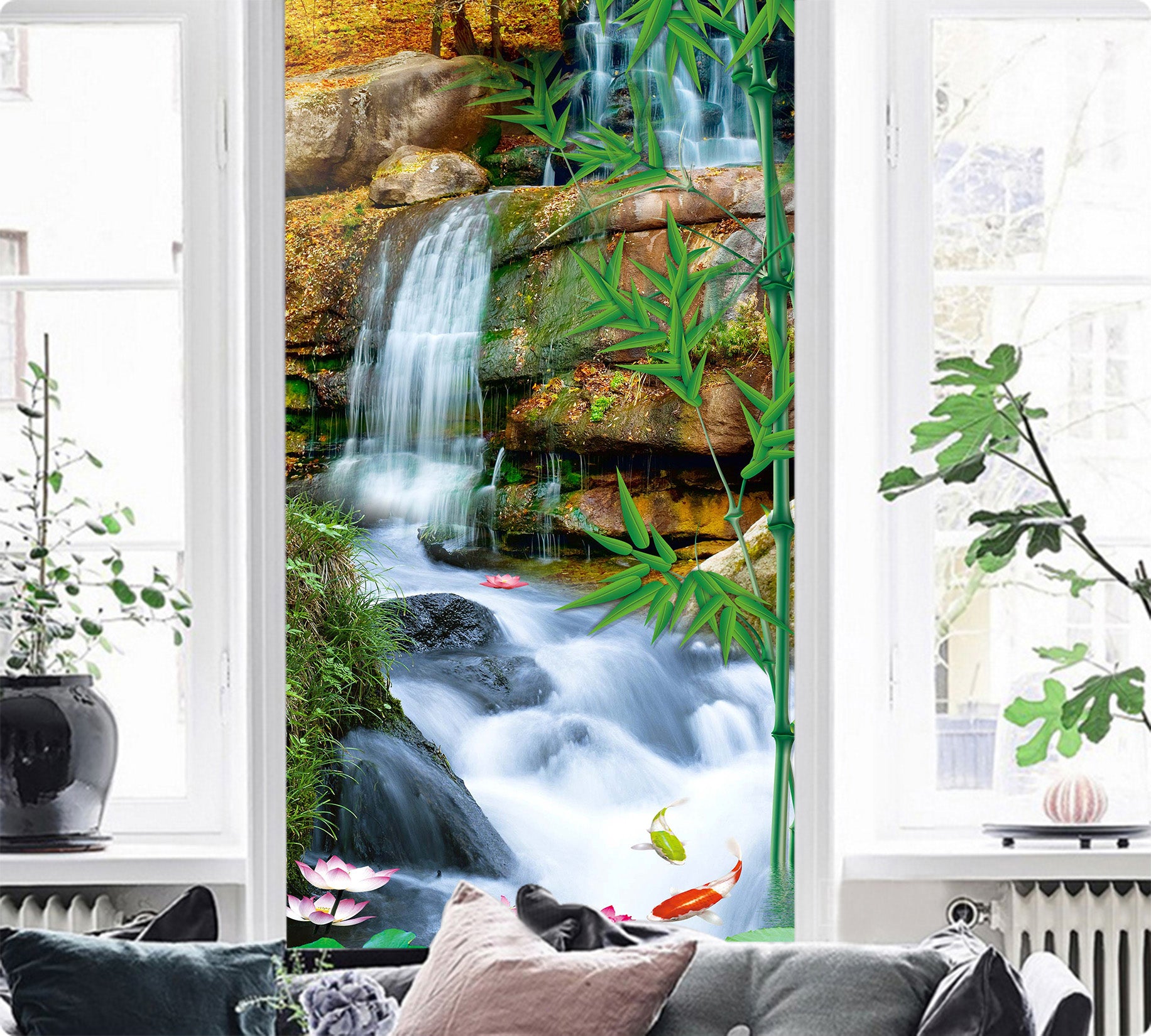 3D Stream Water 1537 Wall Murals