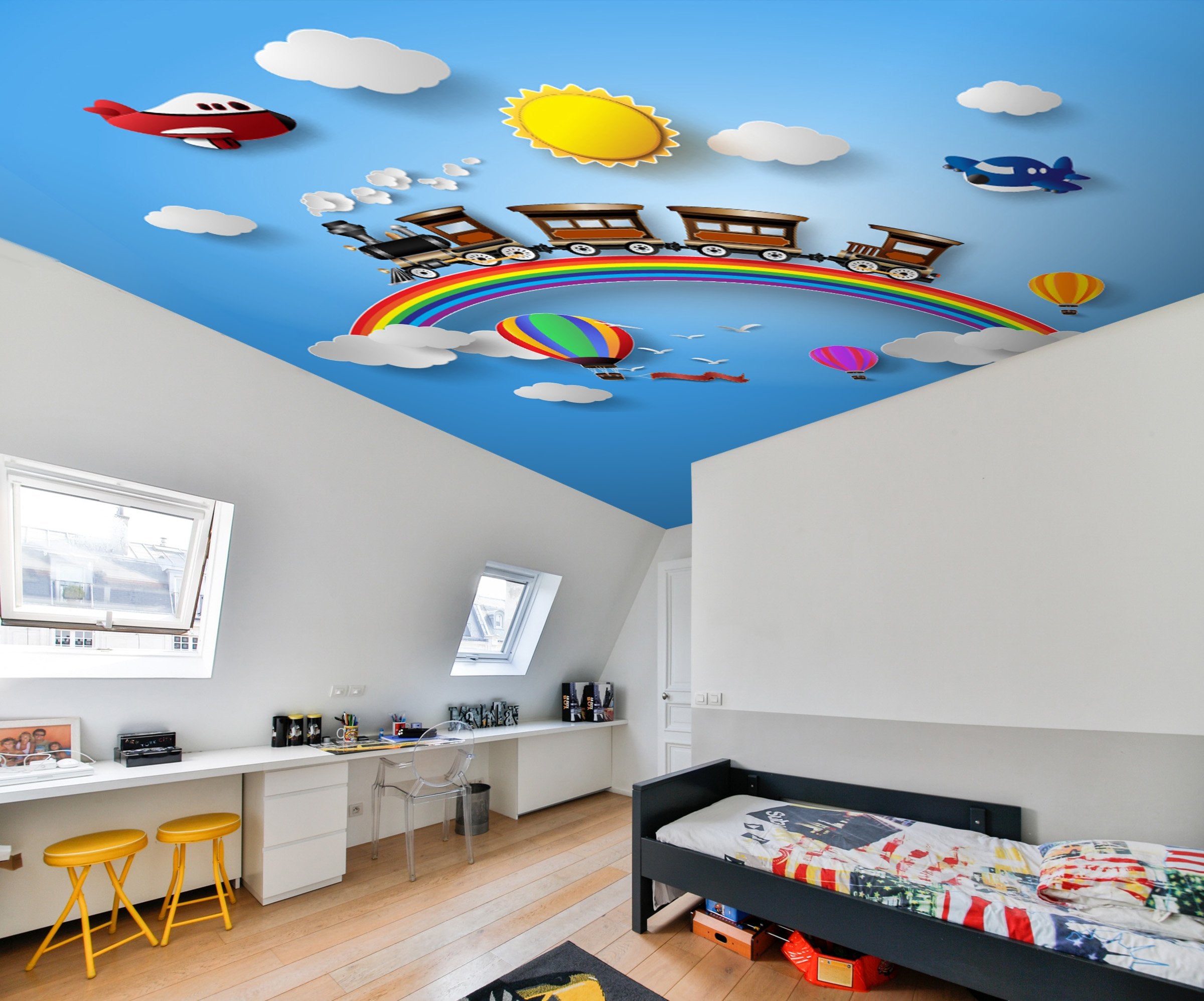 Rainbow Train Wallpaper AJ Wallpaper