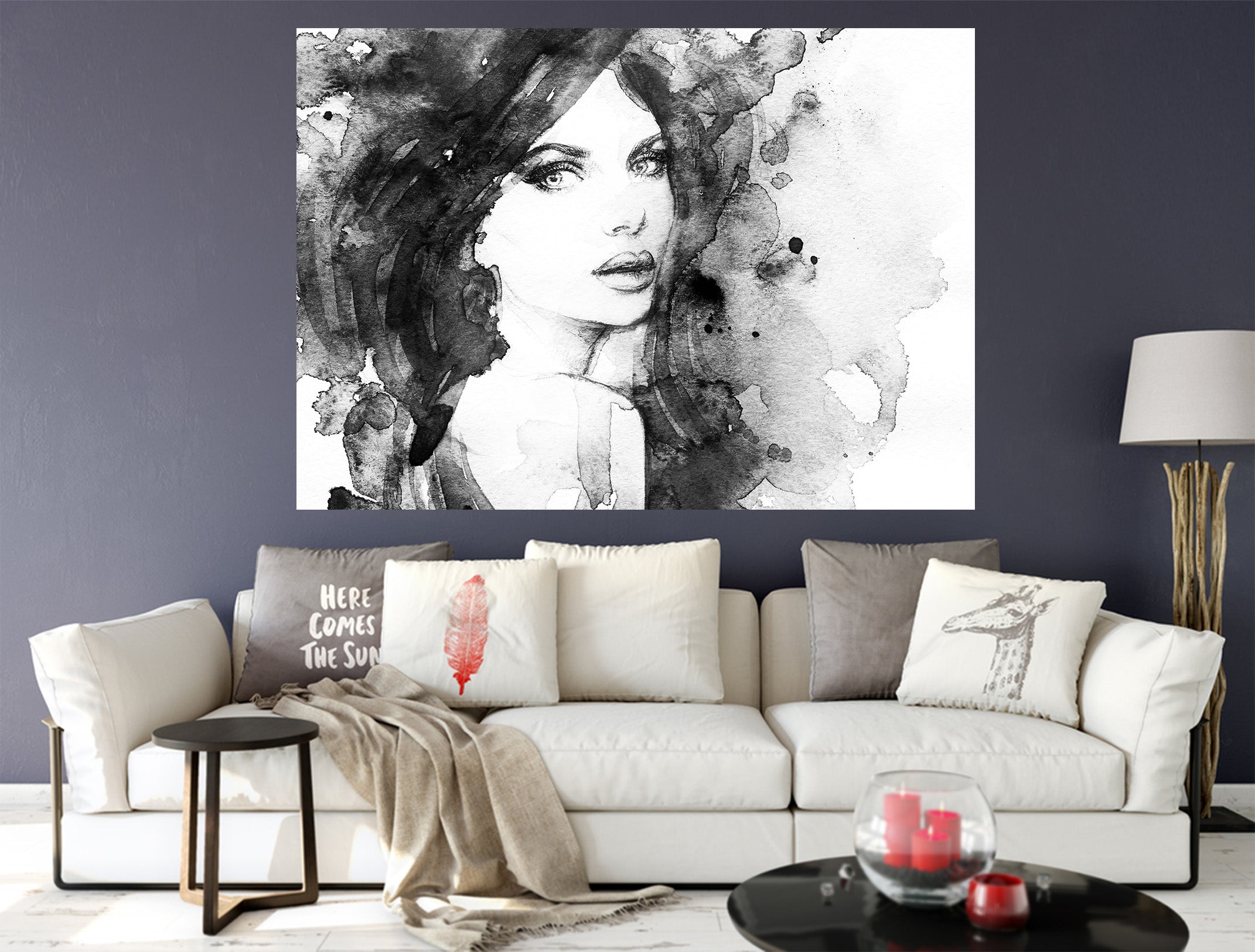 3D Modeling Woman 1016 Wall Sticker