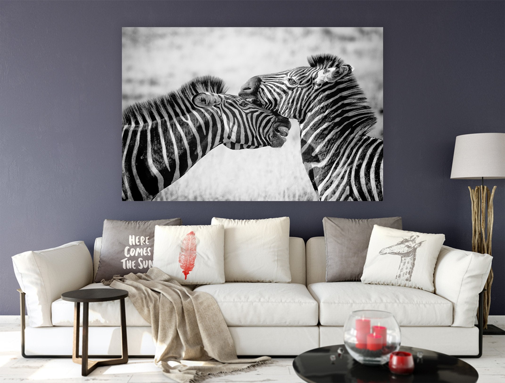 3D Zebra Stripes 134 Animal Wall Stickers Wallpaper AJ Wallpaper 2