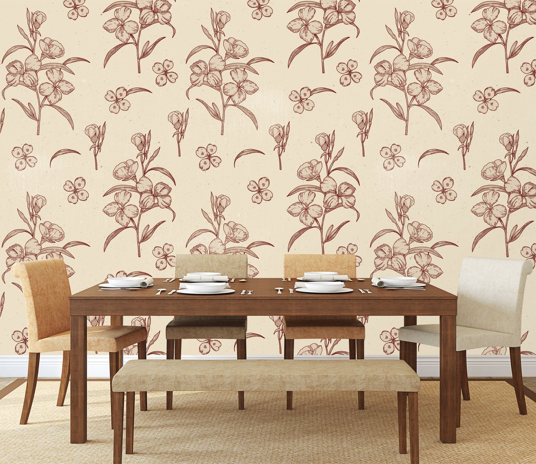 3D Sketch Petals 240 Wallpaper AJ Wallpaper