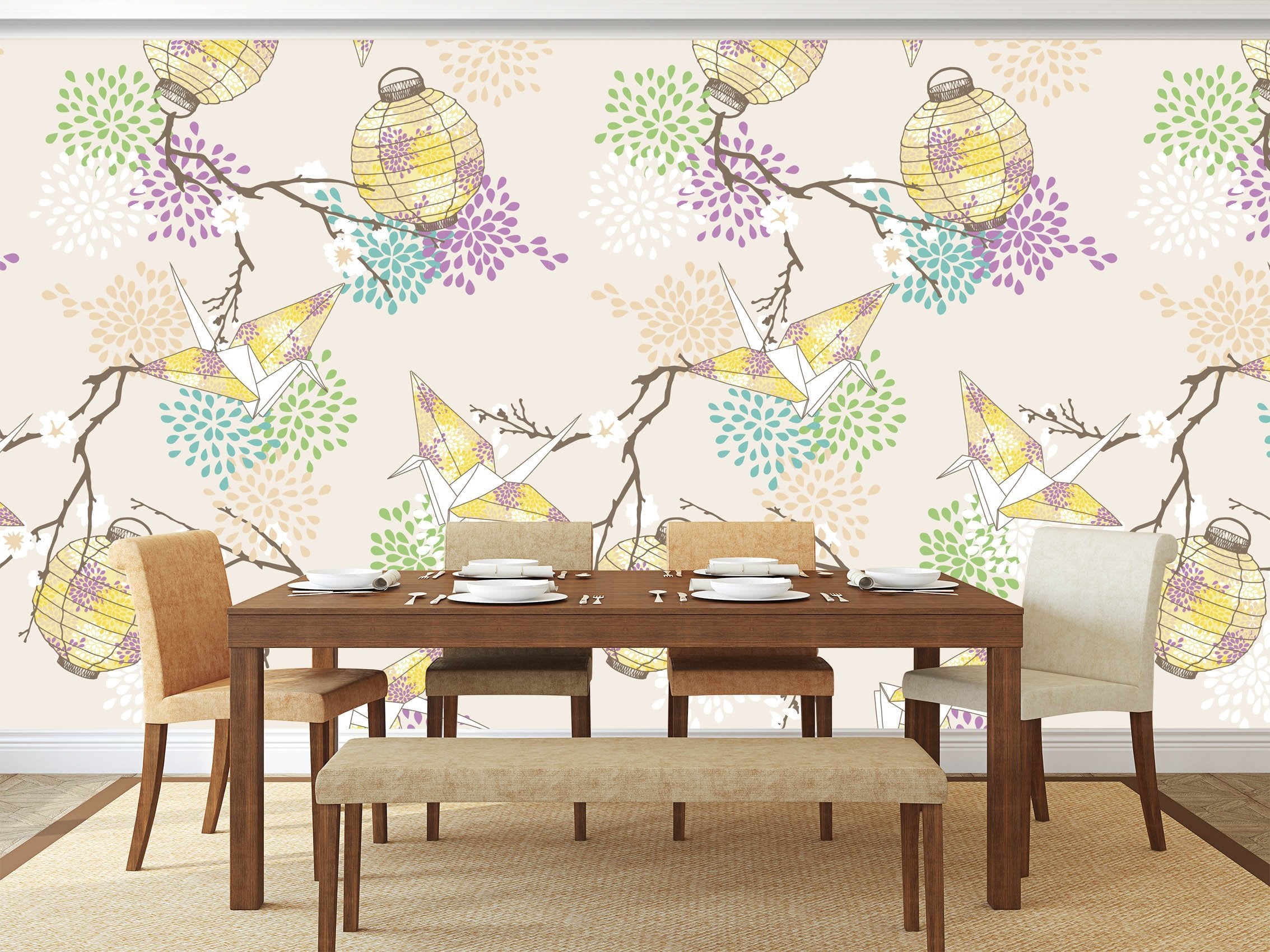 3D Paper Crane 010 Wallpaper AJ Wallpaper