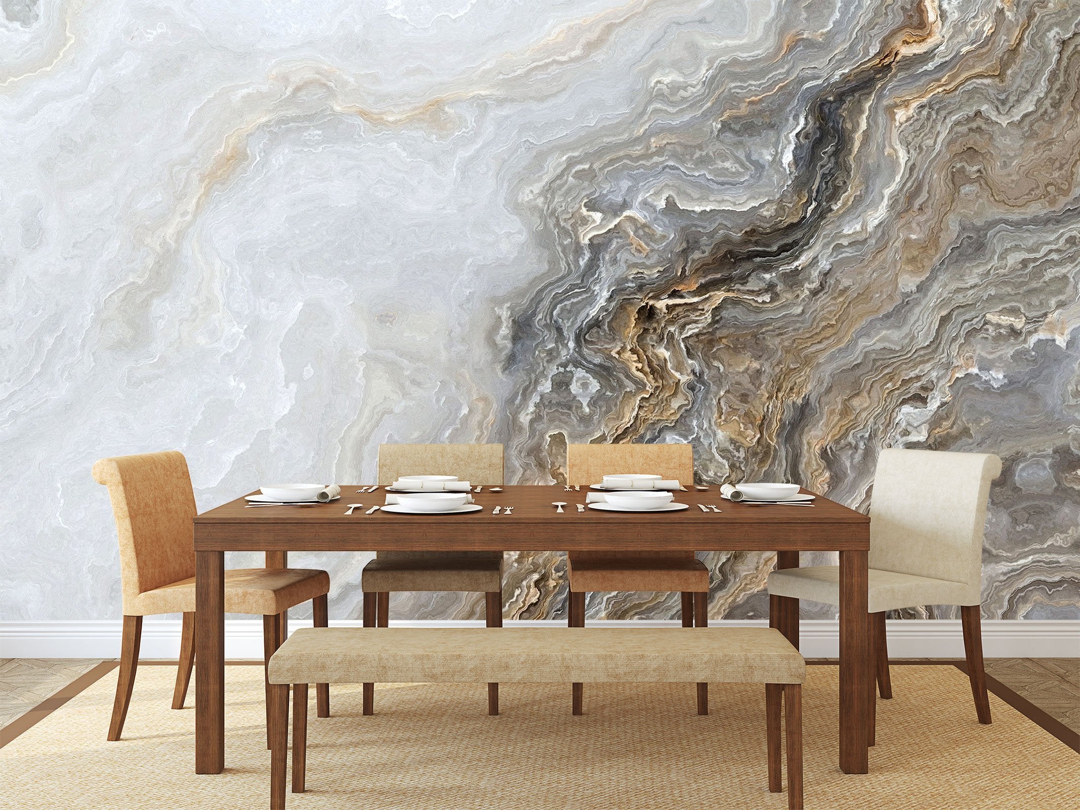 3D Oil Painting Wave Pattern 73 Wallpaper AJ Wallpaper