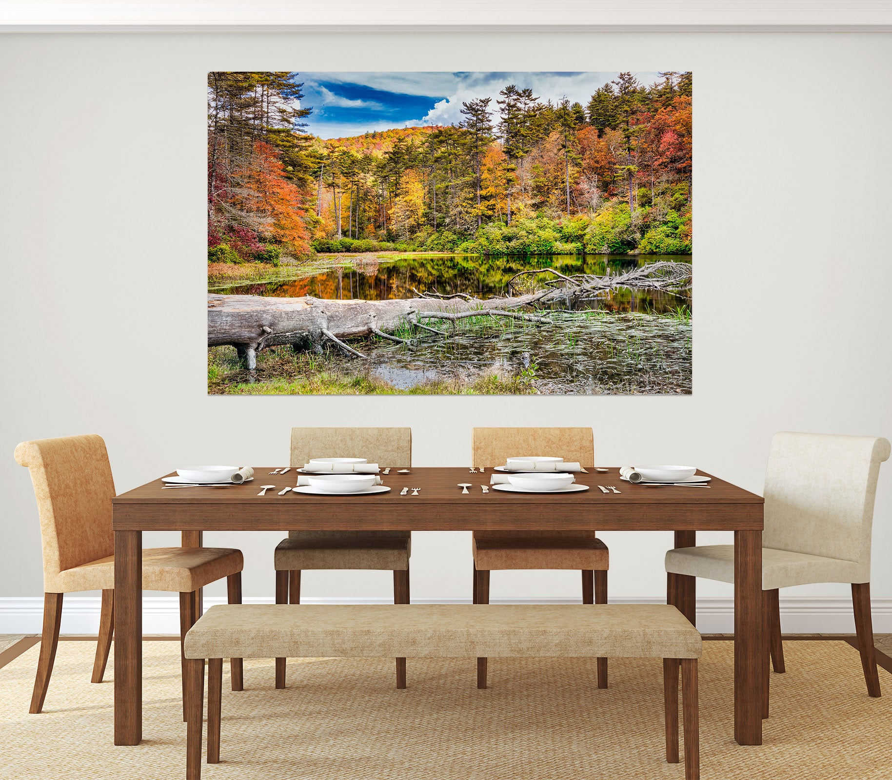 3D Lake Trees 4046 Beth Sheridan Wall Sticker