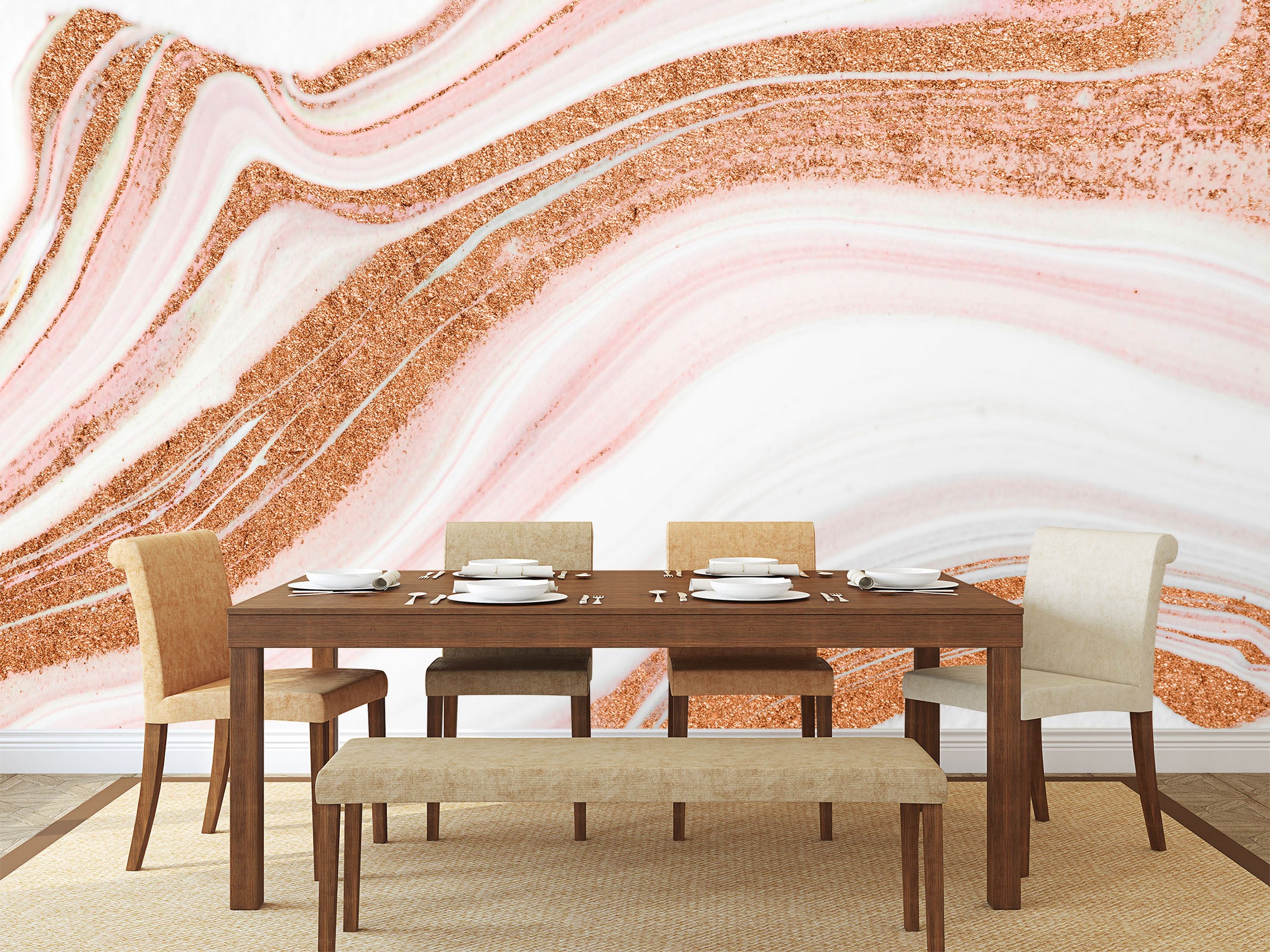 3D Pink Abstract 78 Wall Murals