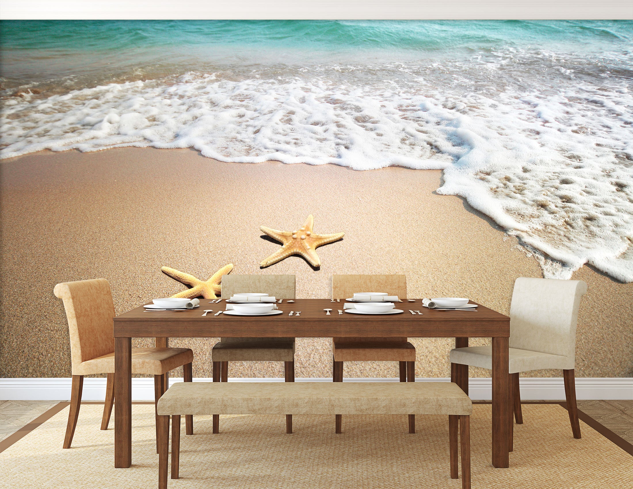 3D Beach Starfish 57170 Wall Murals