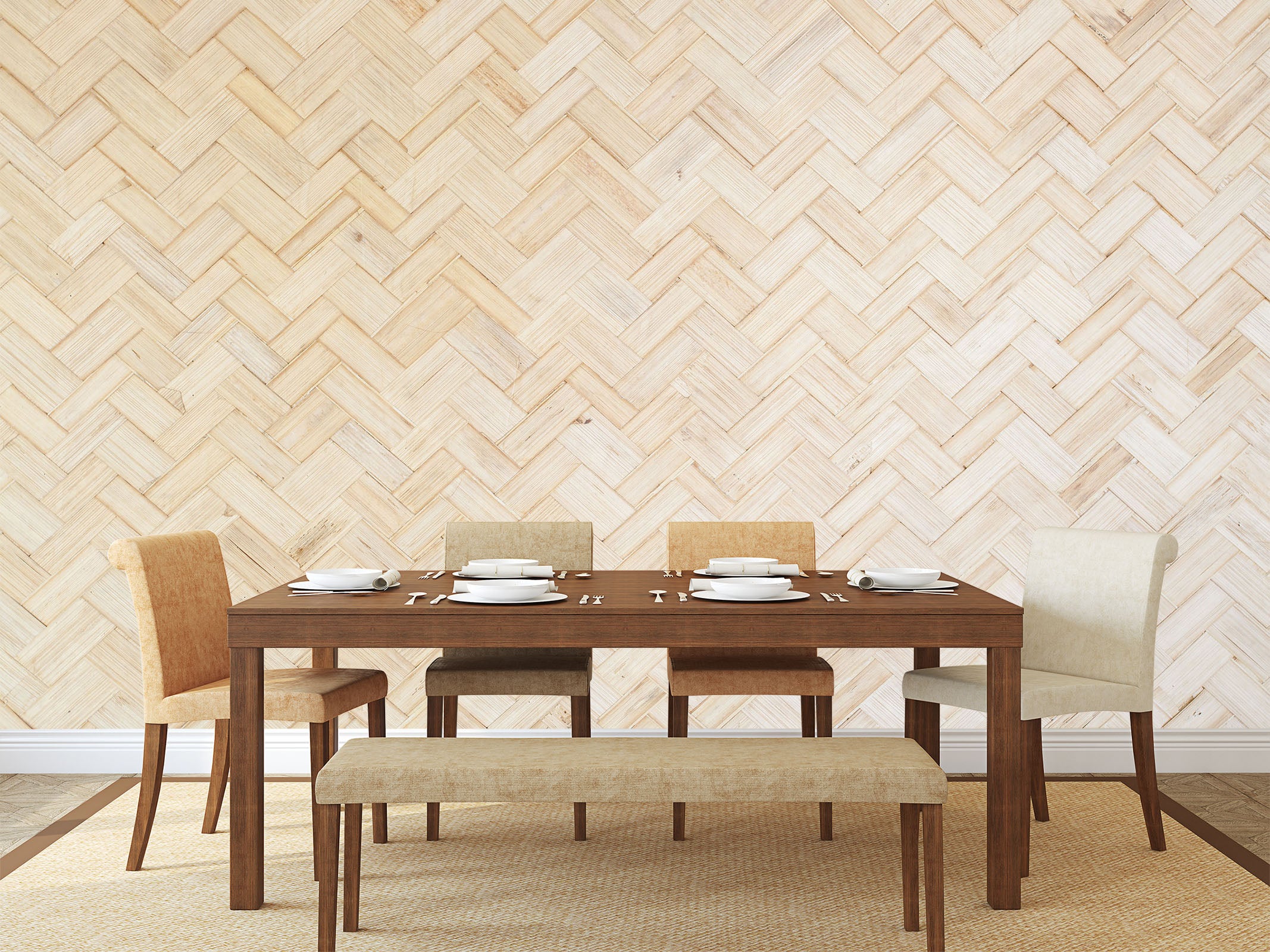 3D Mat Bamboo 71 Wall Murals