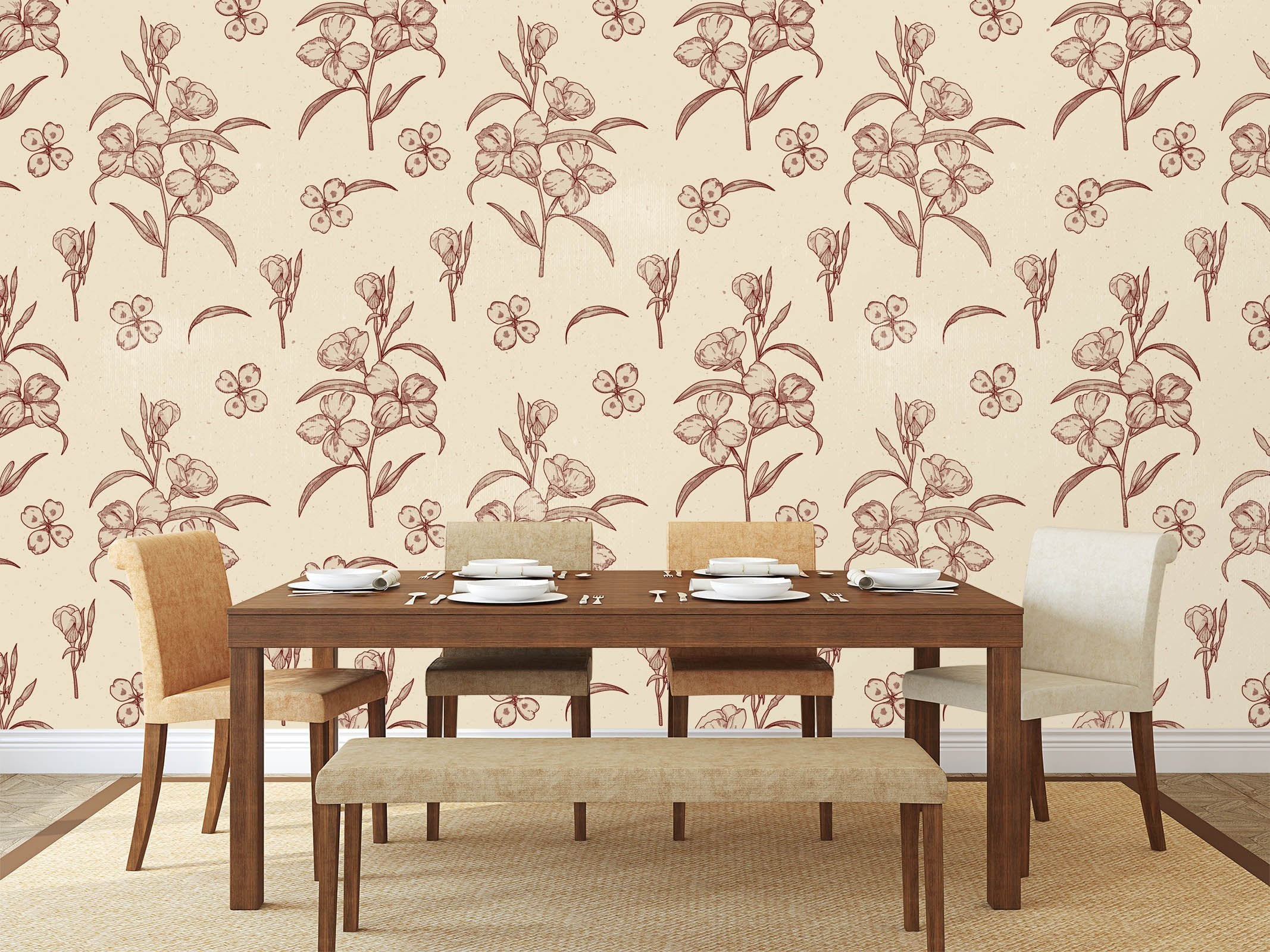 3D Sketch Petals 240 Wallpaper AJ Wallpaper