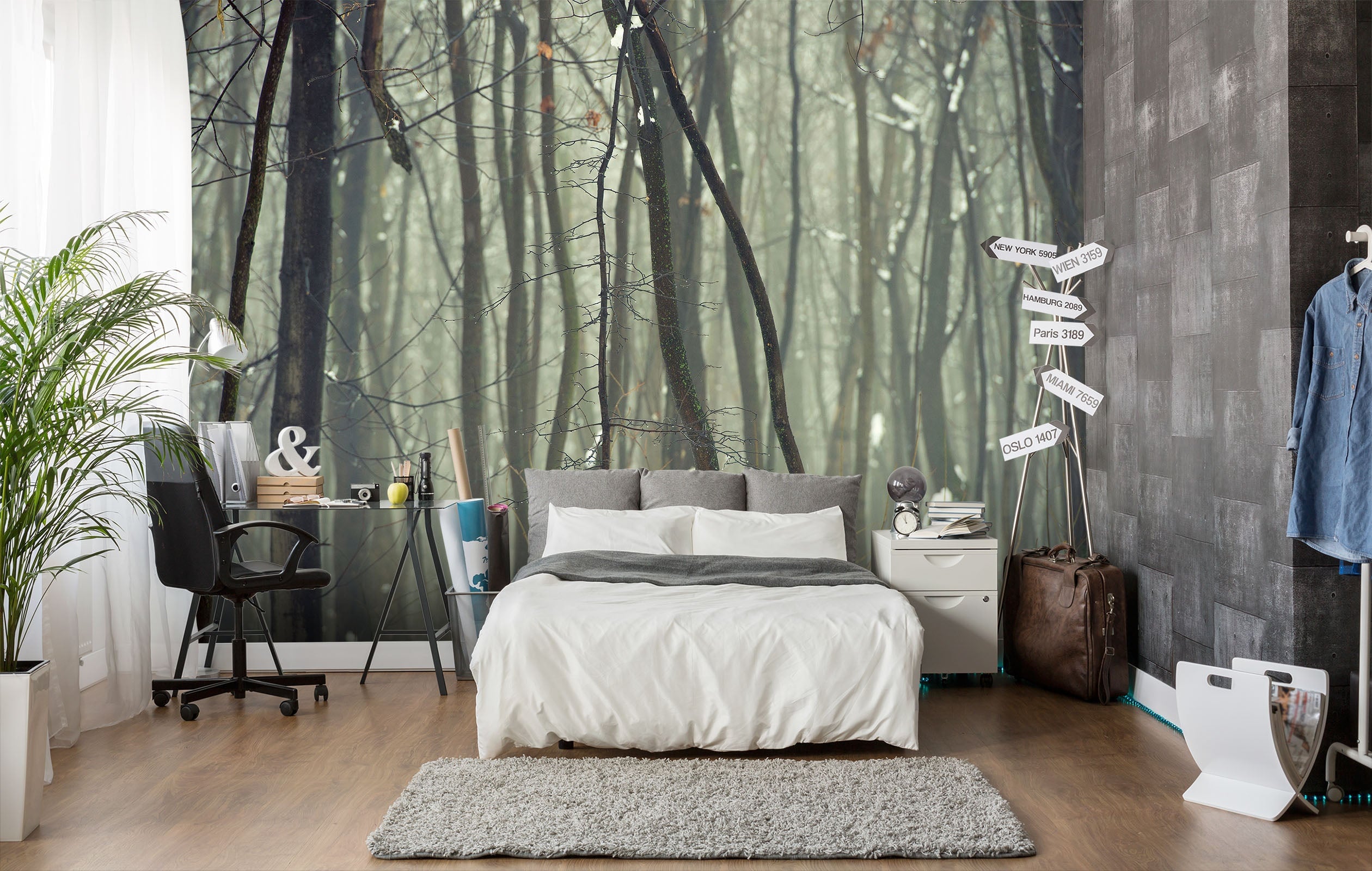 3D Dead Tree Snow 127 Wall Murals Wallpaper AJ Wallpaper 2