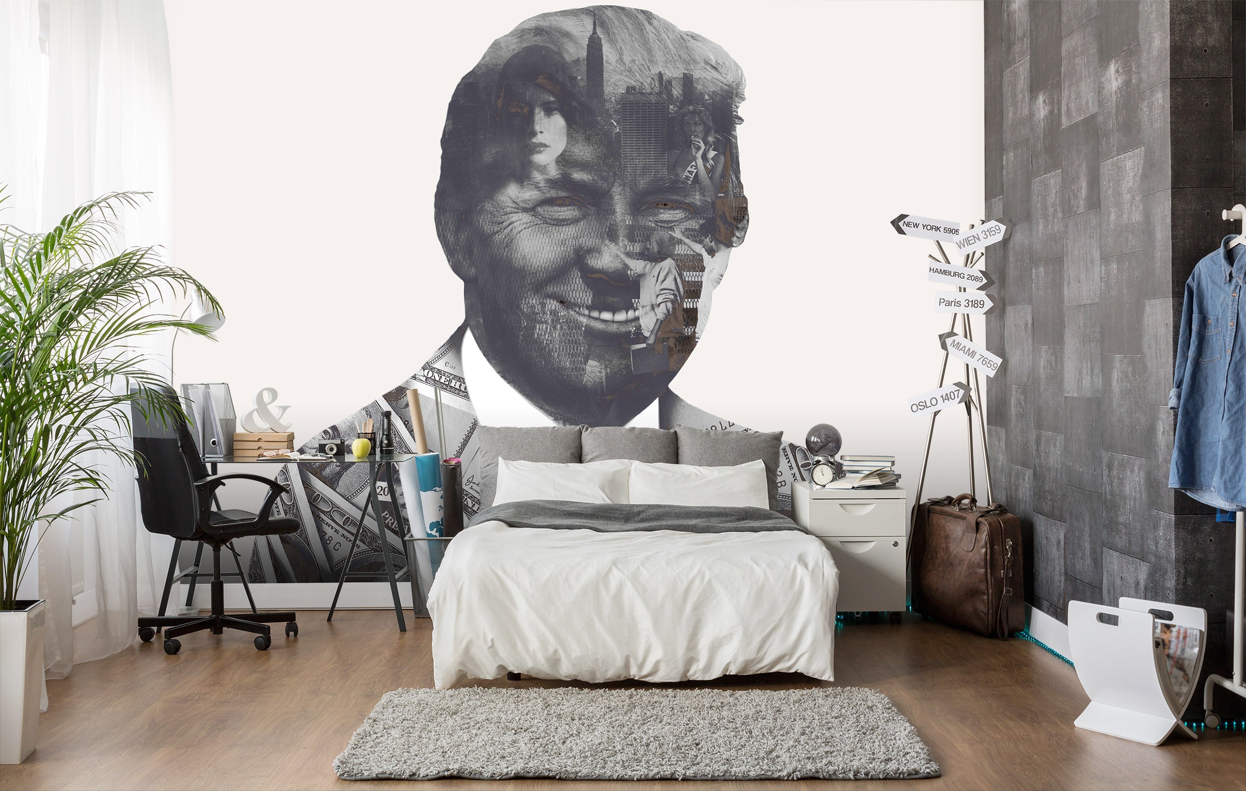 3D Donaldtrump 1402 Marco Cavazzana Wall Mural Wall Murals