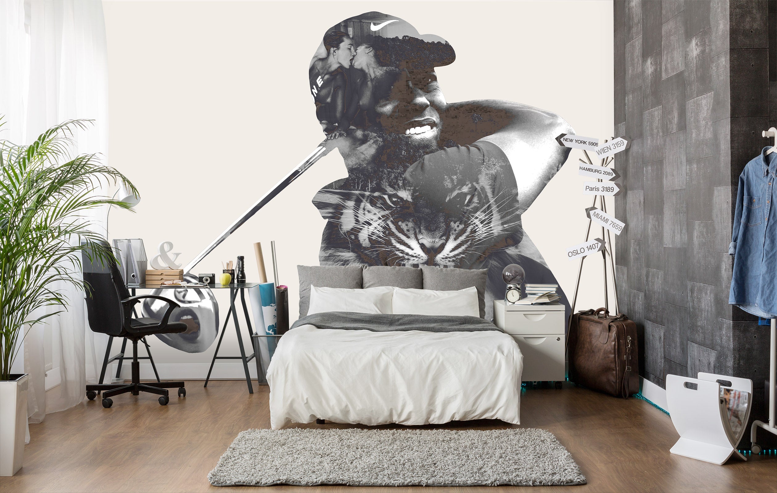 3D Tigerwoods 1417 Marco Cavazzana Wall Mural Wall Murals