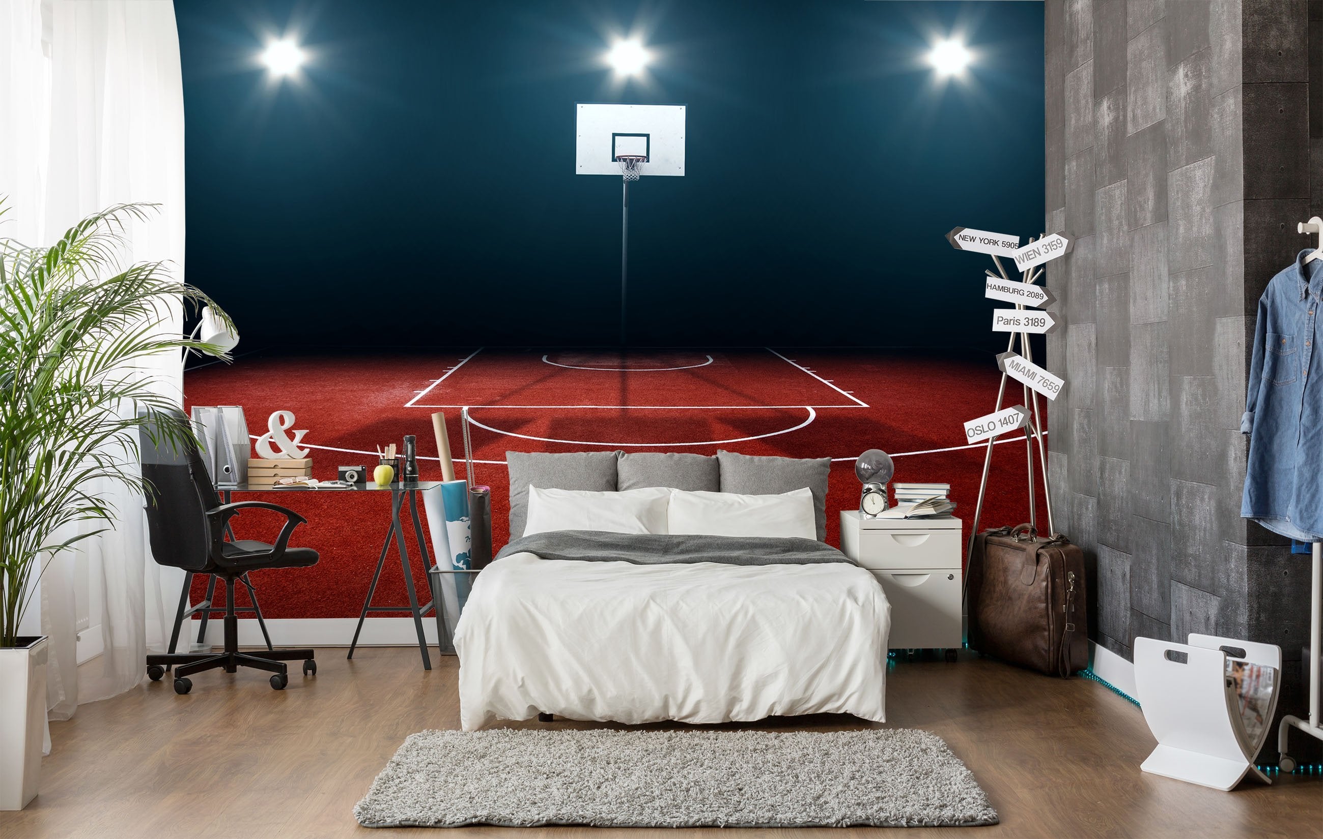 3D Basketball Hoop 019 Wallpaper AJ Wallpaper