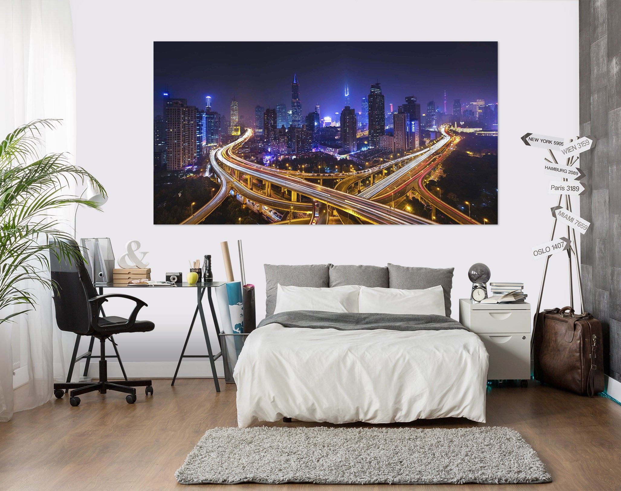 3D Lights Street 126 Marco Carmassi Wall Sticker