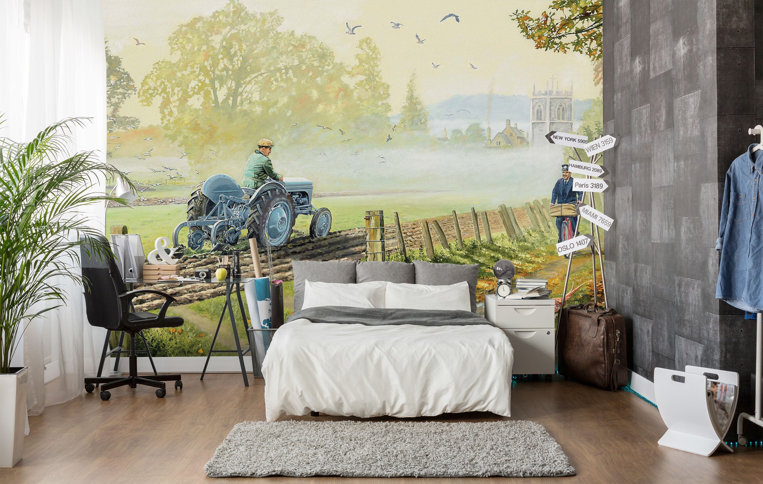 3D Early Birds 1022 Trevor Mitchell Wall Mural Wall Murals