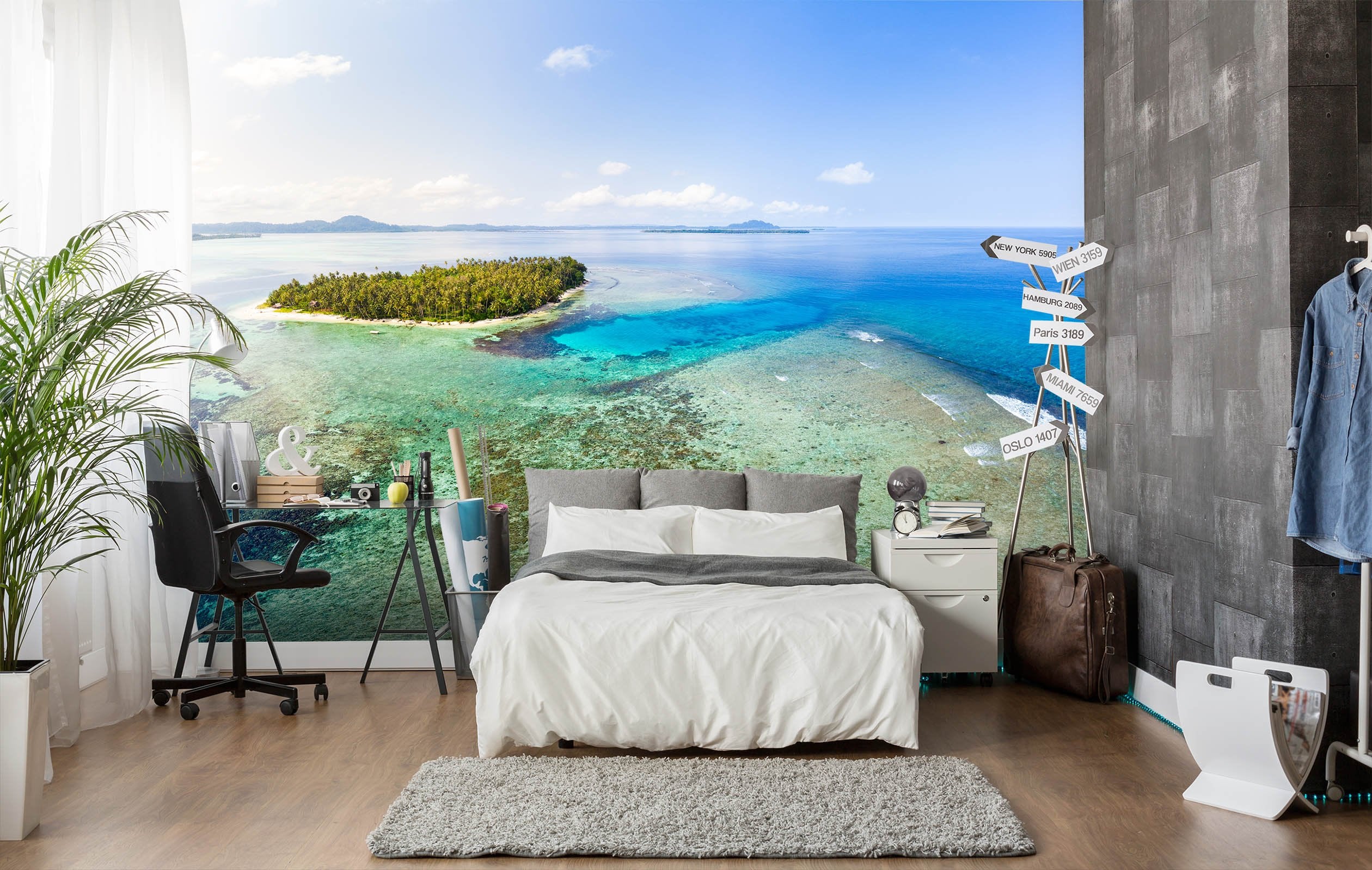 3D Beautiful Sea View 45 Wall Murals Wallpaper AJ Wallpaper 2