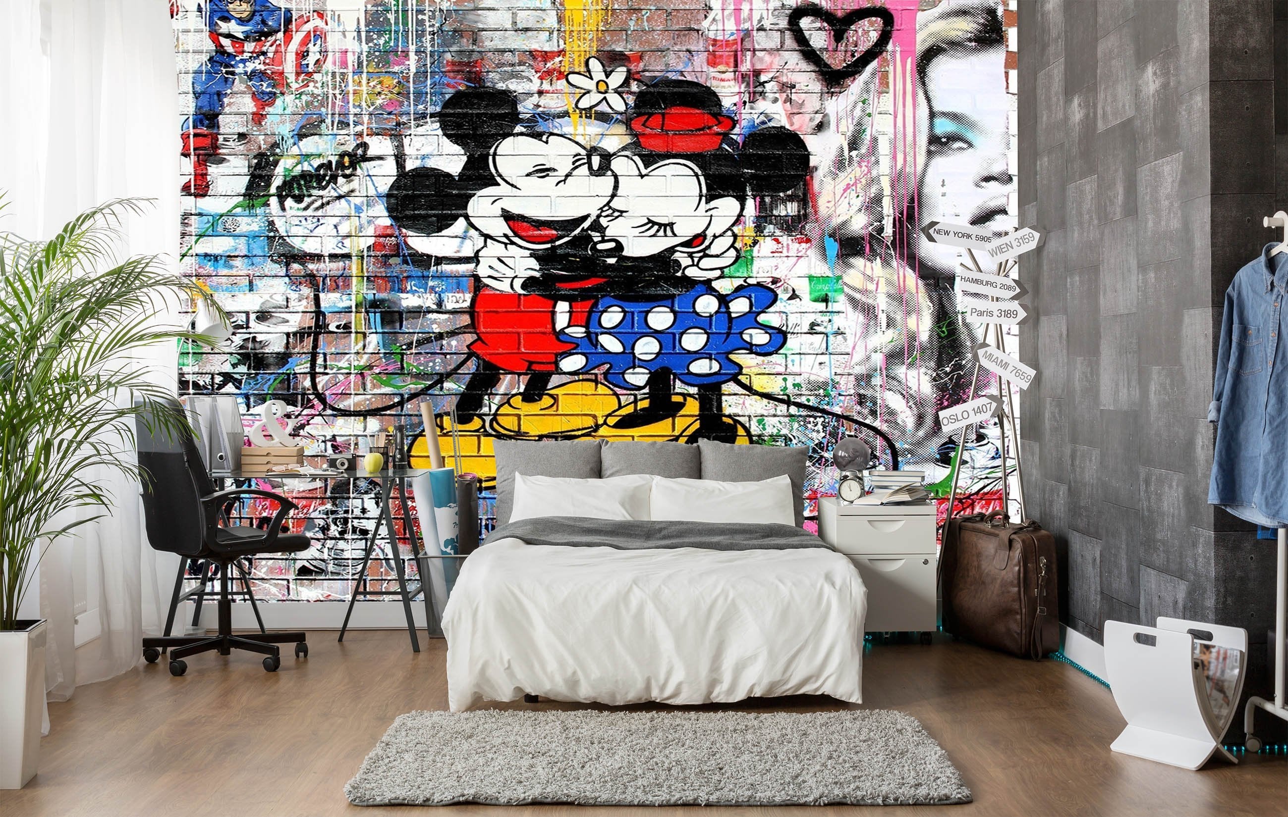 3D Graffiti Wall Woman 18 Wallpaper AJ Wallpaper 2