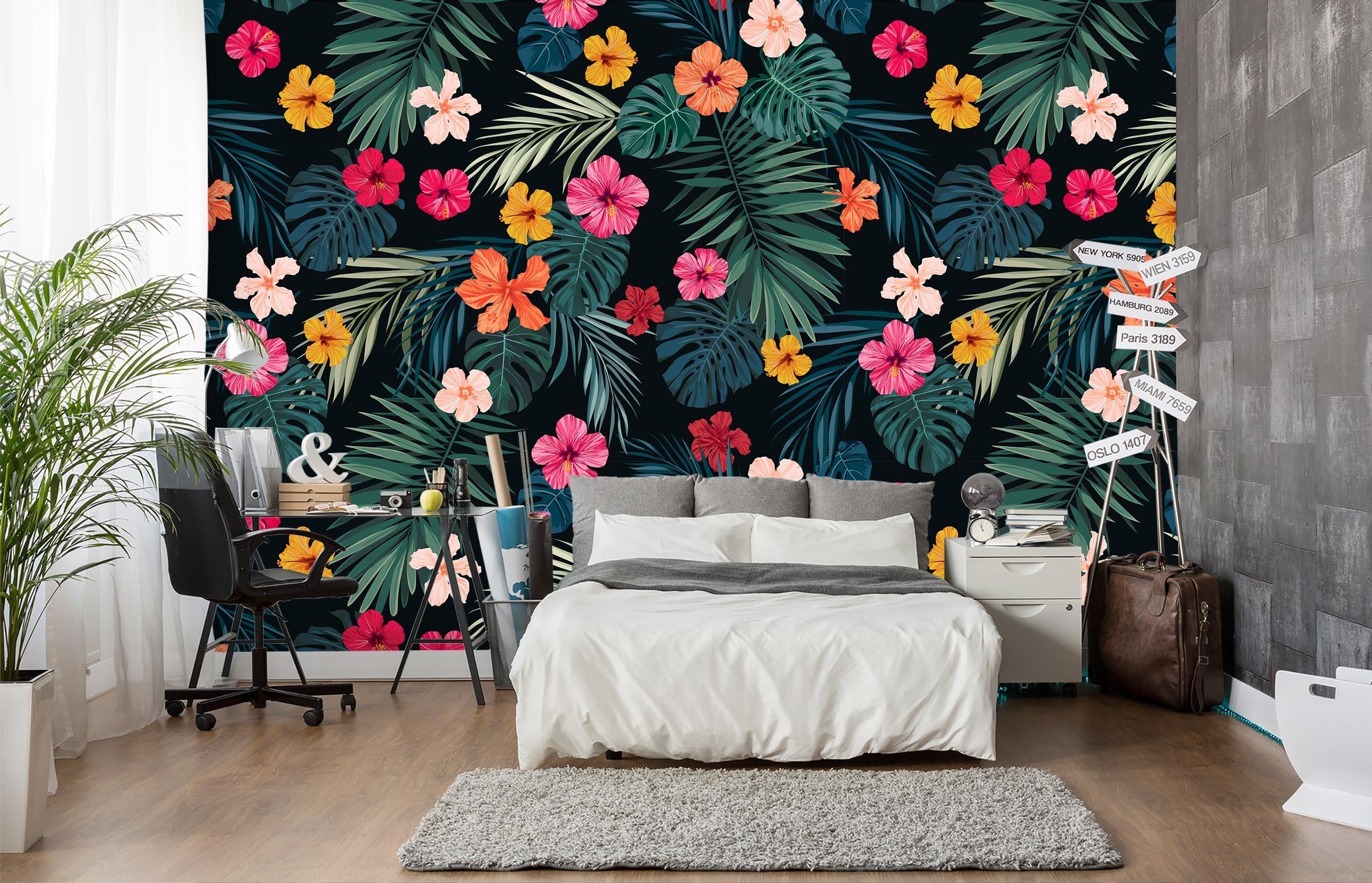 3D Pattern Leaves 676 Wallpaper AJ Wallpaper 2